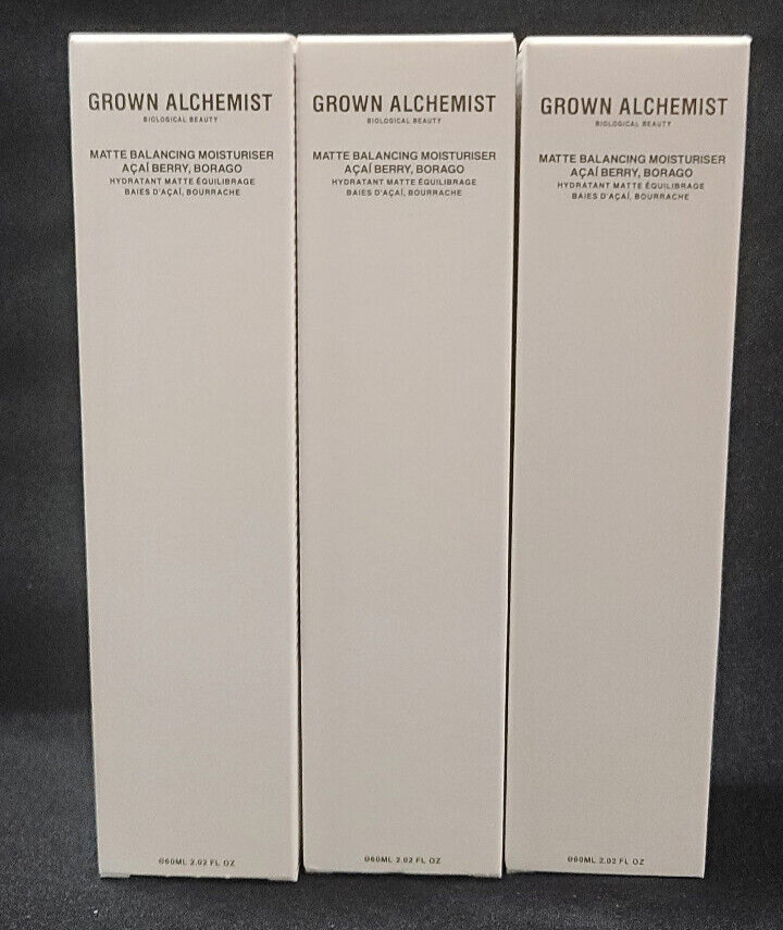 ❤Best $ Lot 3x❤ Grown Alchemist Matte Balancing Moisturizer Acai Borago 2.02oz❤