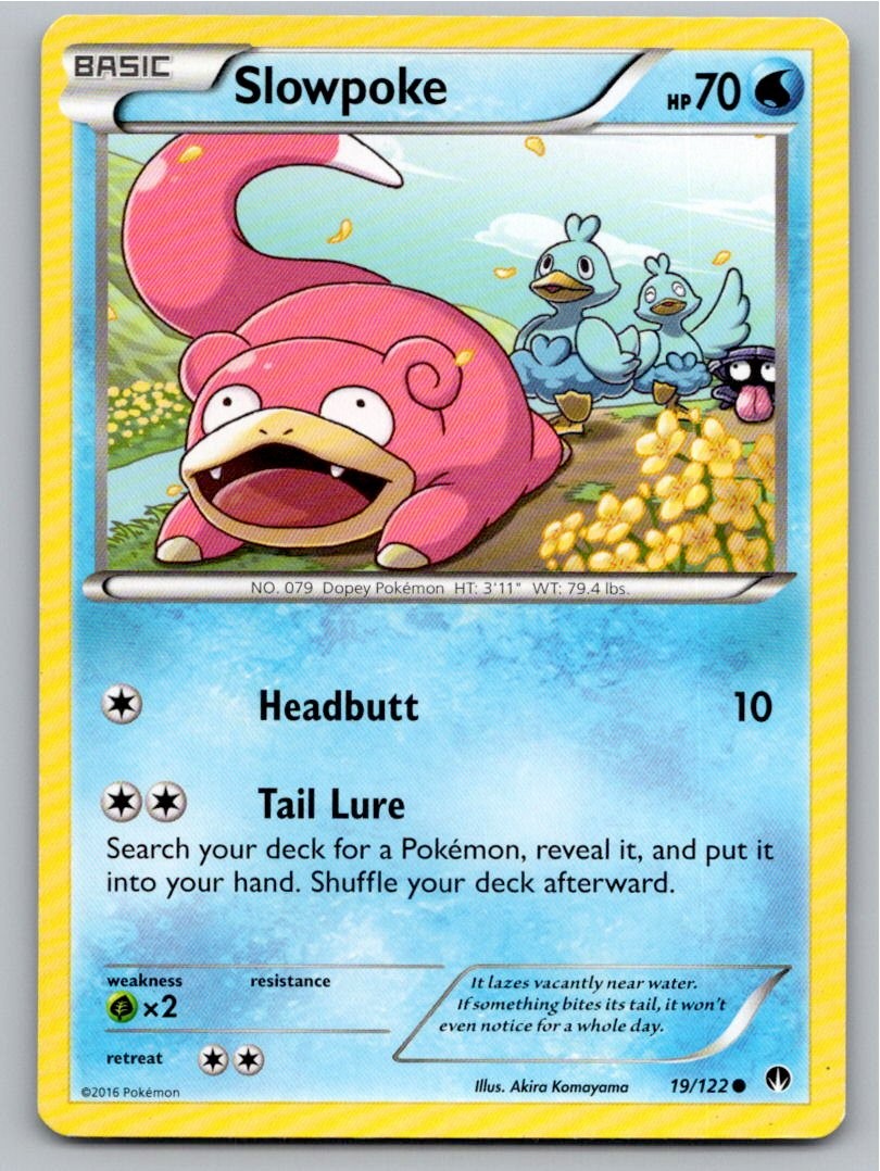 2016 POKEMON SLOWPOKE BREAKPOINT 19/122 C NM A66337 FREE S&H 2016 POKEMON SLOWPOKE BREAKPOINT 19/122 C NM A66337 FREE S&H