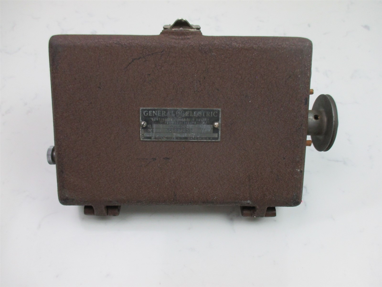 Vintage GE General Electric Continuous Drive Film Holder Oscillograph 2004025 Vintage GE General Electric Continuous Drive Film Holder Oscillograph 2004025