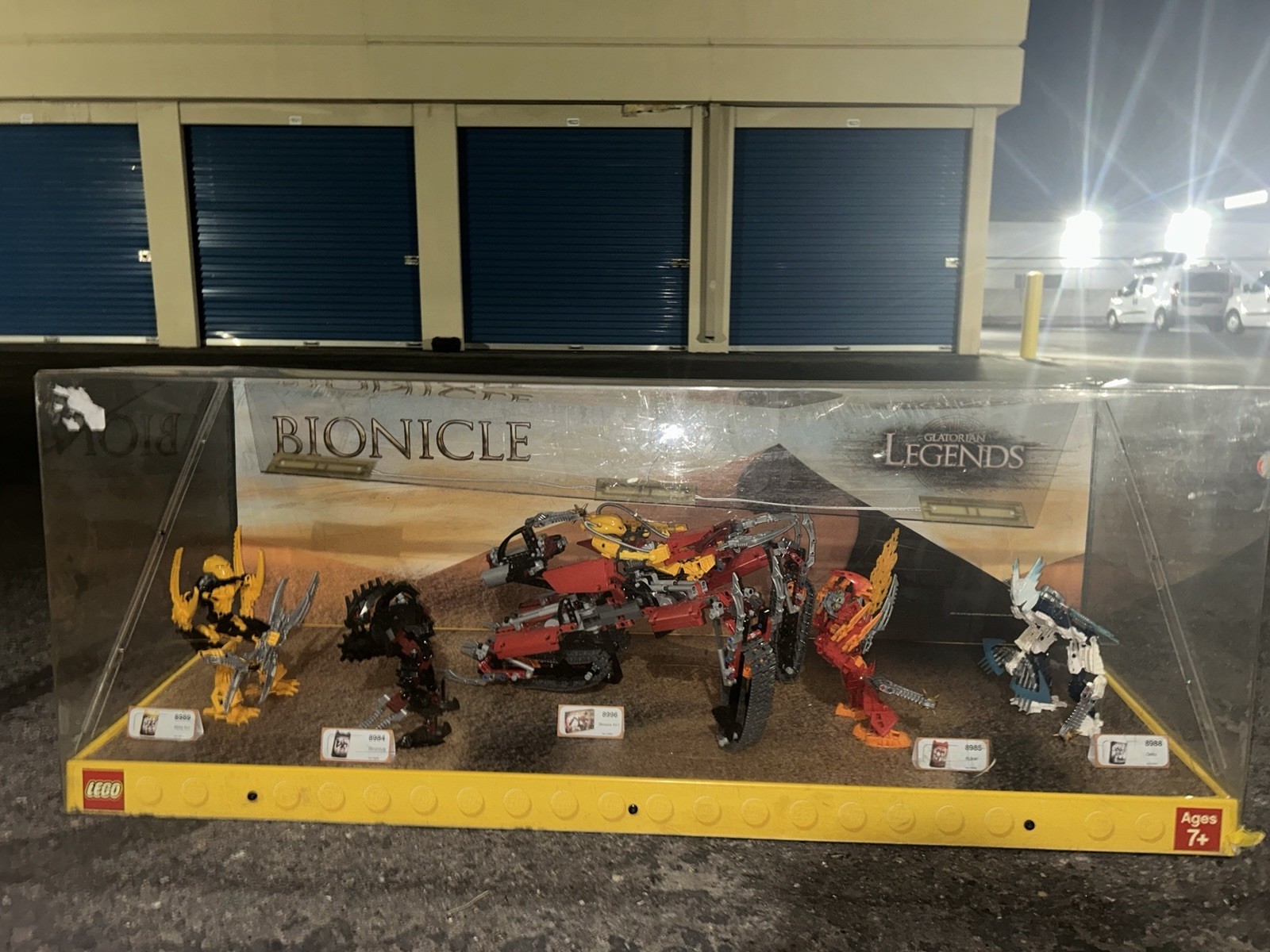 Lego Bionicle Glatorian Legends Clear Collectible Display Case