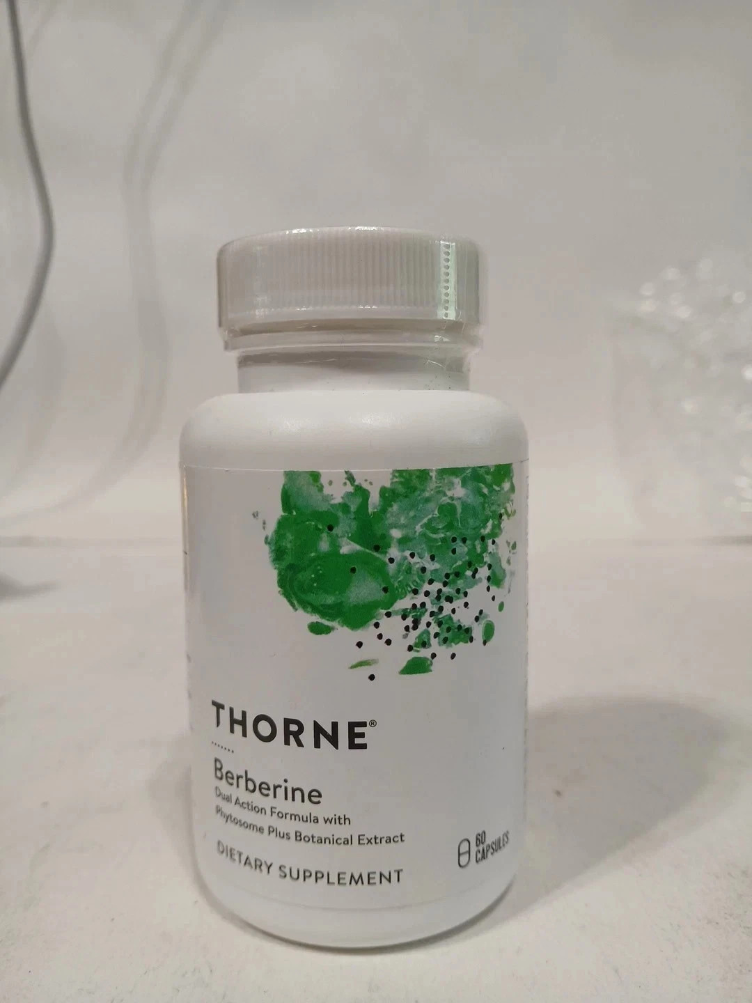 Thorne Berberine 1000mg Per Serving 60 Capsules 30 Servings Gluten Free