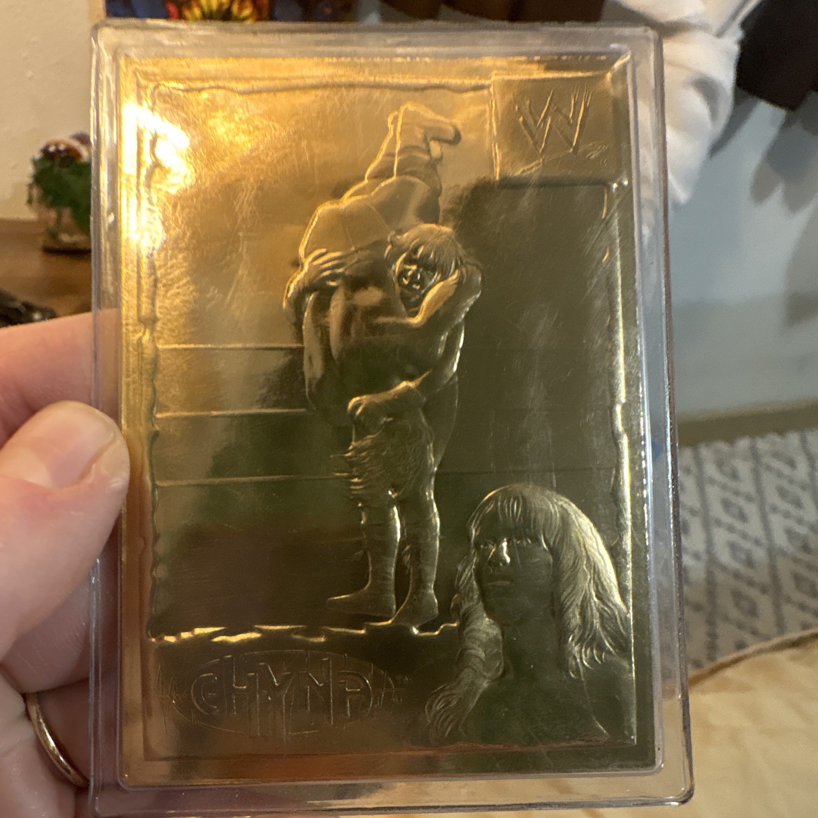 1999-2005 Danbury Mint 22K Gold WWF/E Chyna #34 0w6 1999-2005 Danbury Mint 22K Gold WWF/E Chyna #34 0w6