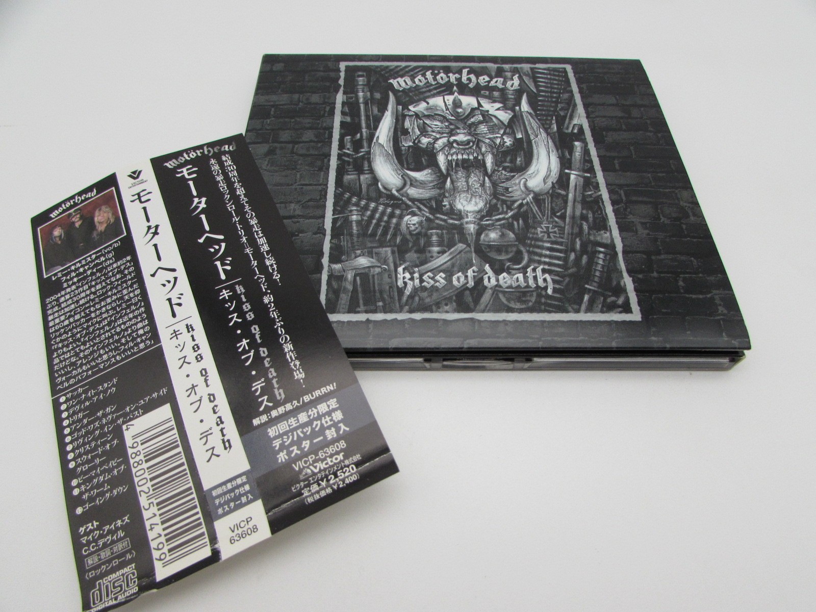Motörhead Kiss Of Death W/obi W/Poster Japan CD VICP63608 C1257