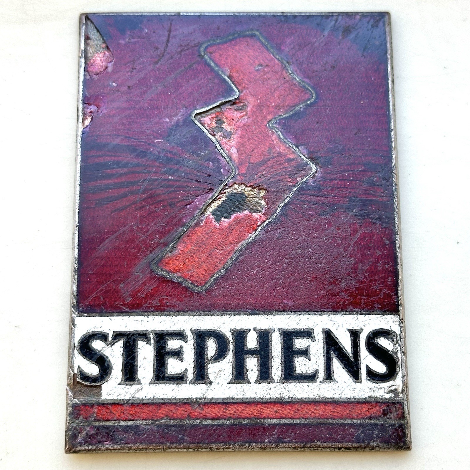 RARE 1922 1923 1924 Stephens Radiator Emblem Badge Porcelain Antique Vintage RARE 1922 1923 1924 Stephens Radiator Emblem Badge Porcelain Antique Vintage