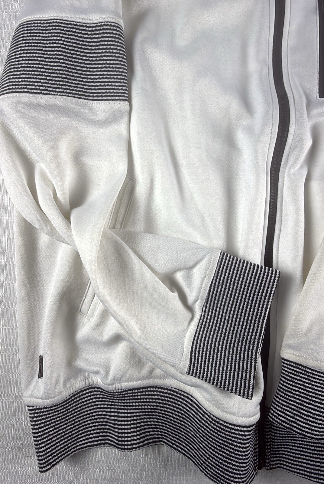 Marc Ecko Cut & Sew Arm Band Track Jacket Men XL White Glacier NWT Y2K Marc Ecko Cut & Sew Arm Band Track Jacket Men XL White Glacier NWT Y2K