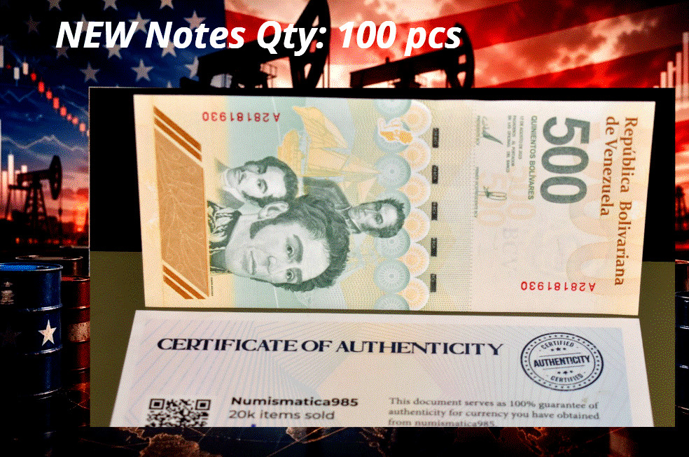 VENEZUELA 500 DIGITALES 100 pcs 😊😊😊  500 Million Bolívares NEW NOTES COA #5.