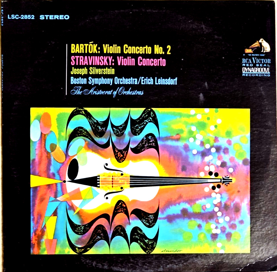 BARTOK/STRAVINSKY- Violin Concertos- SILVERSTEIN/LEINSDORF/BSO- RCA LSC 2852