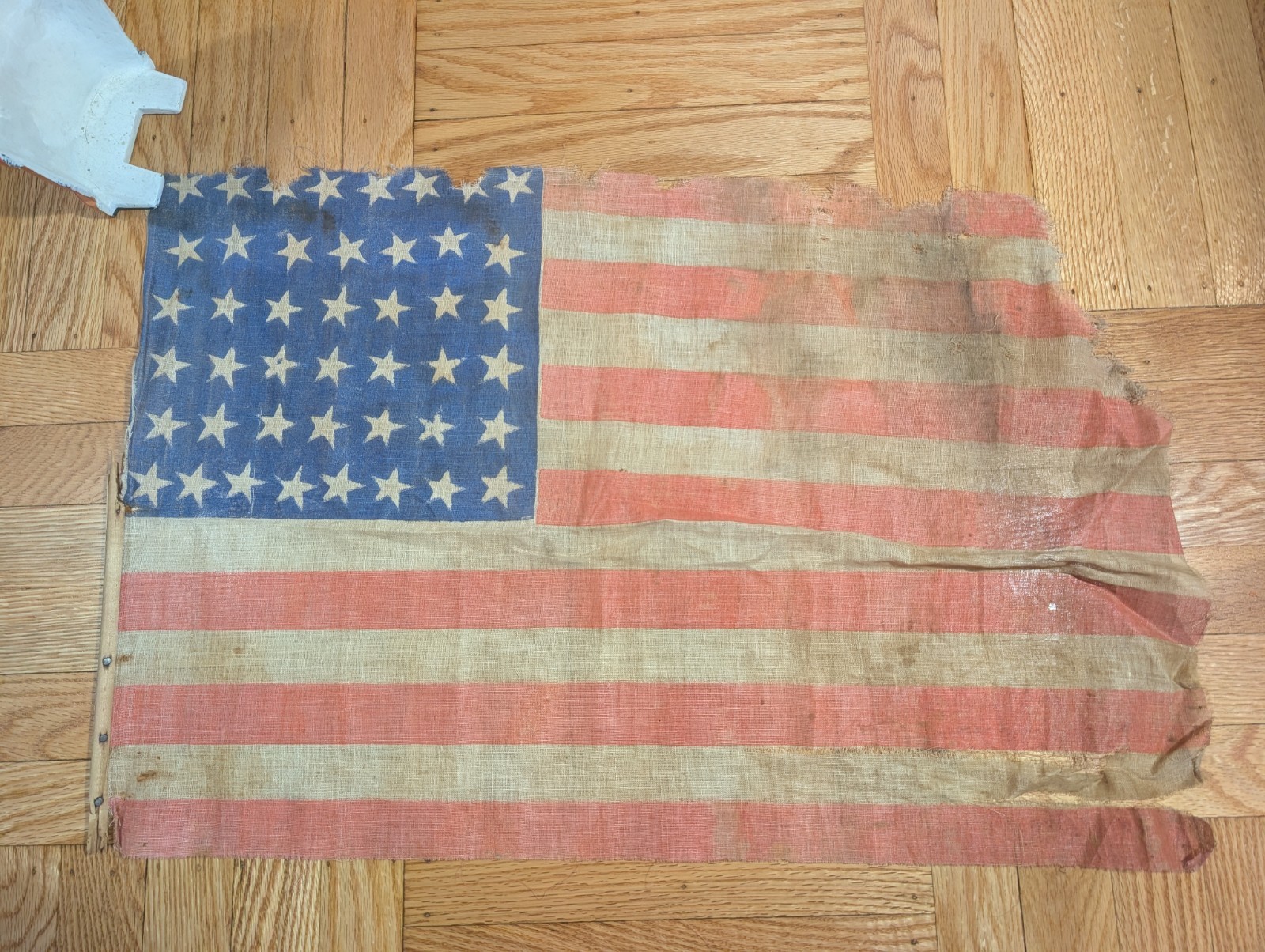 Antique US 45 Star American Flag - Spanish American War 1896-1908 - 27 Antique US 45 Star American Flag - Spanish American War 1896-1908 - 27