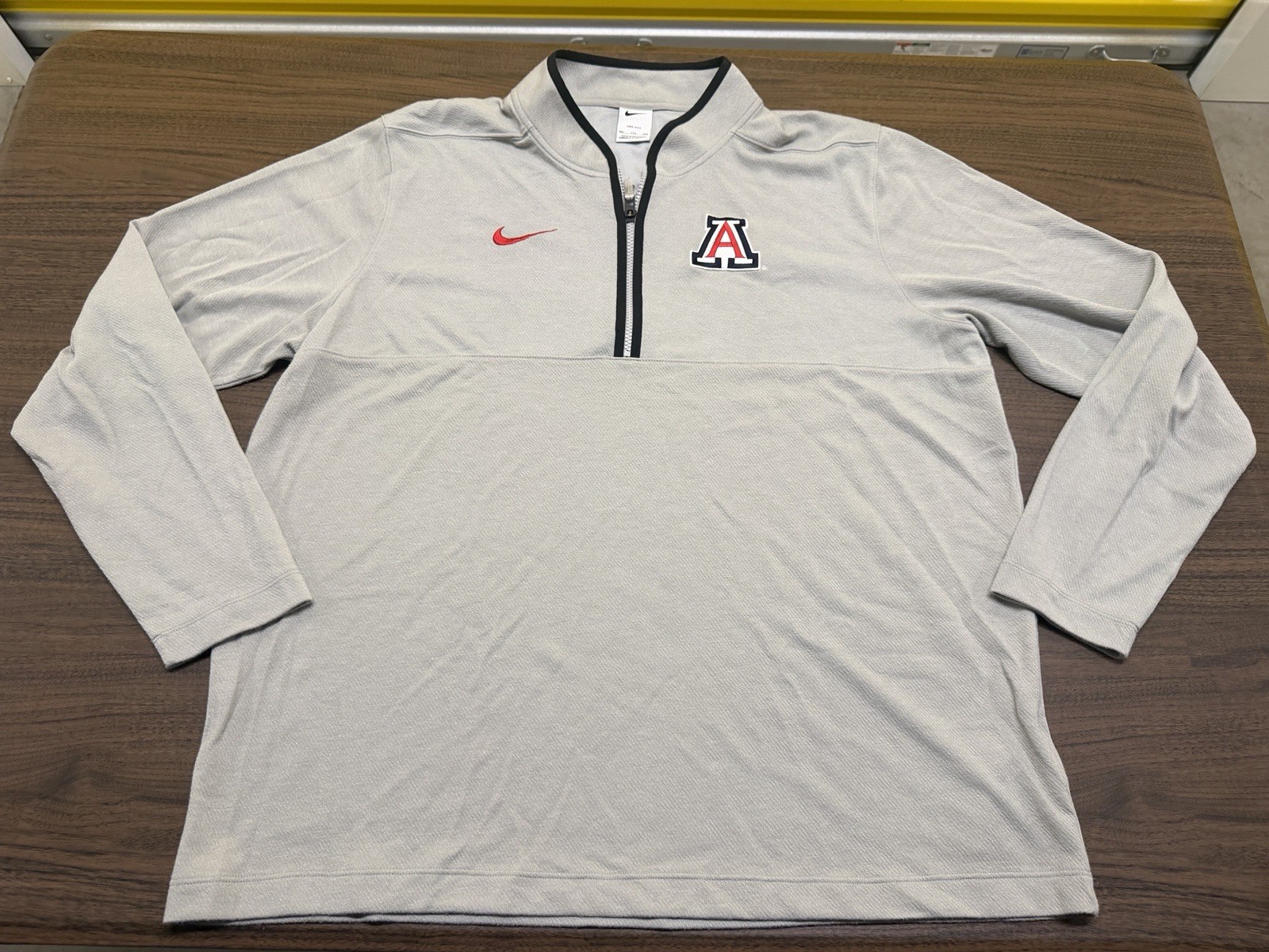 Arizona Wildcats Nike Team Issued 1/4 Zip Pullover Gray NCAA 2024 - 2XL