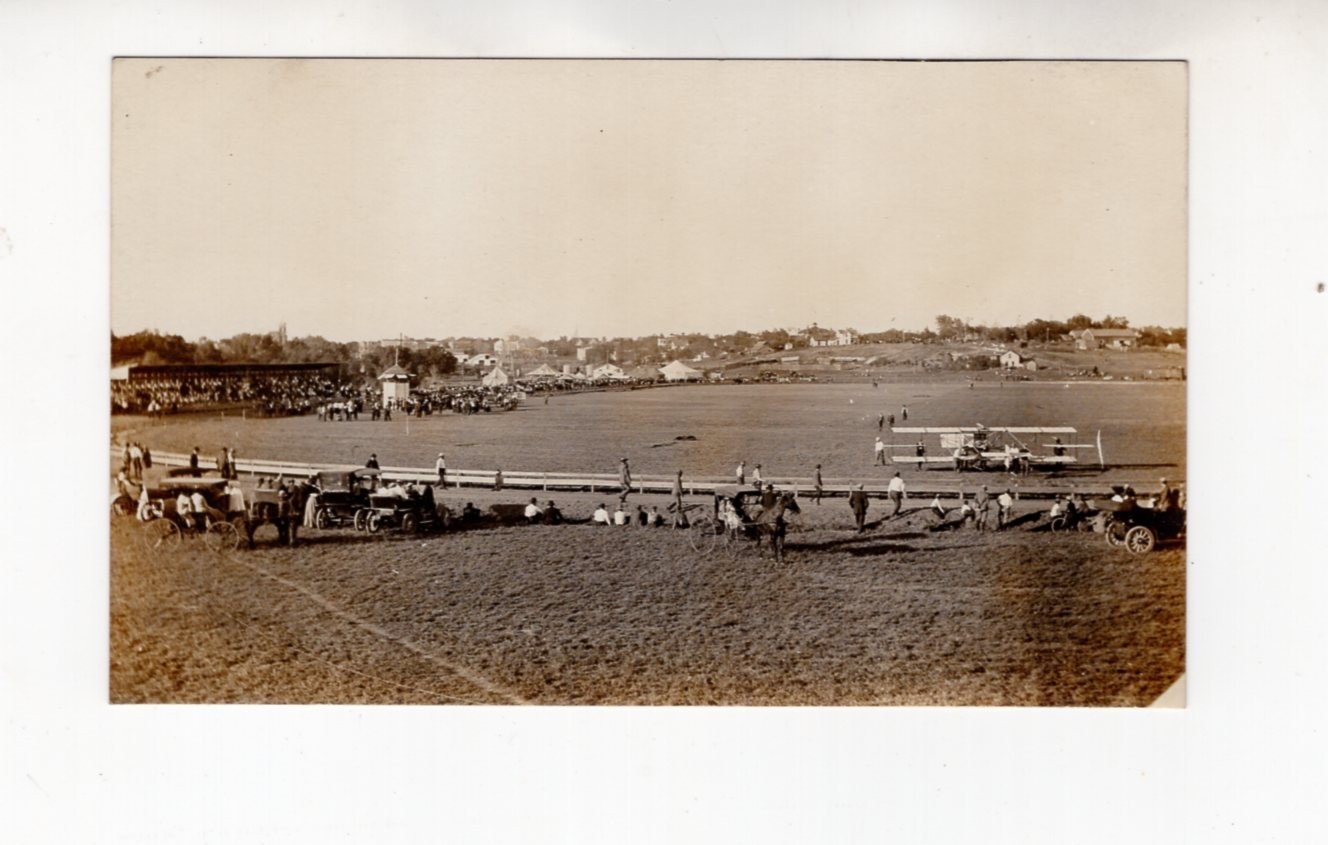 circa 1910 Real Photo Postcard / RPPC, Albin Longren Biplane at fairgrounds circa 1910 Real Photo Postcard / RPPC, Albin Longren Biplane at fairgrounds