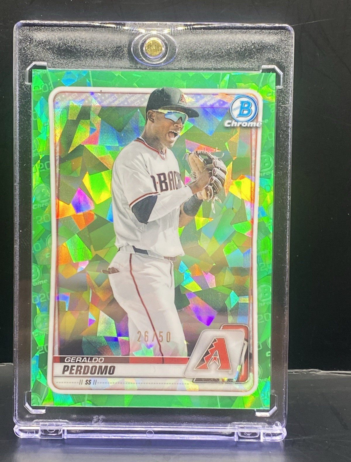Topps 2019 Bowman Chrome Geraldo Perdomo D-backs BD-89 Green /50 Topps 2019 Bowman Chrome Geraldo Perdomo D-backs BD-89 Green /50