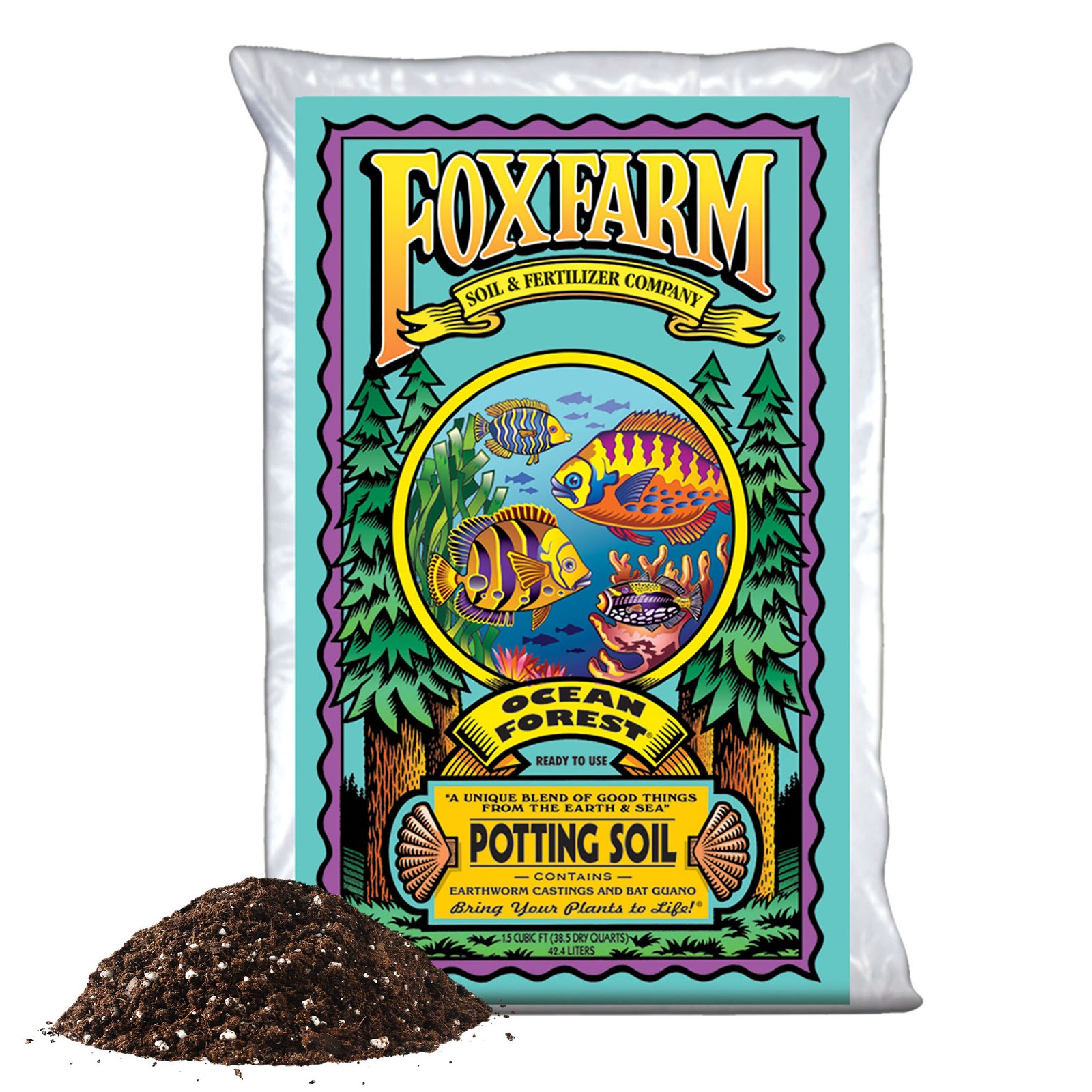 FoxFarm Ocean Forest Ready-to-Use Potting Soil from the Earth and Sea, 1.5cu ft FoxFarm Ocean Forest Ready-to-Use Potting Soil from the Earth and Sea, 1.5cu ft