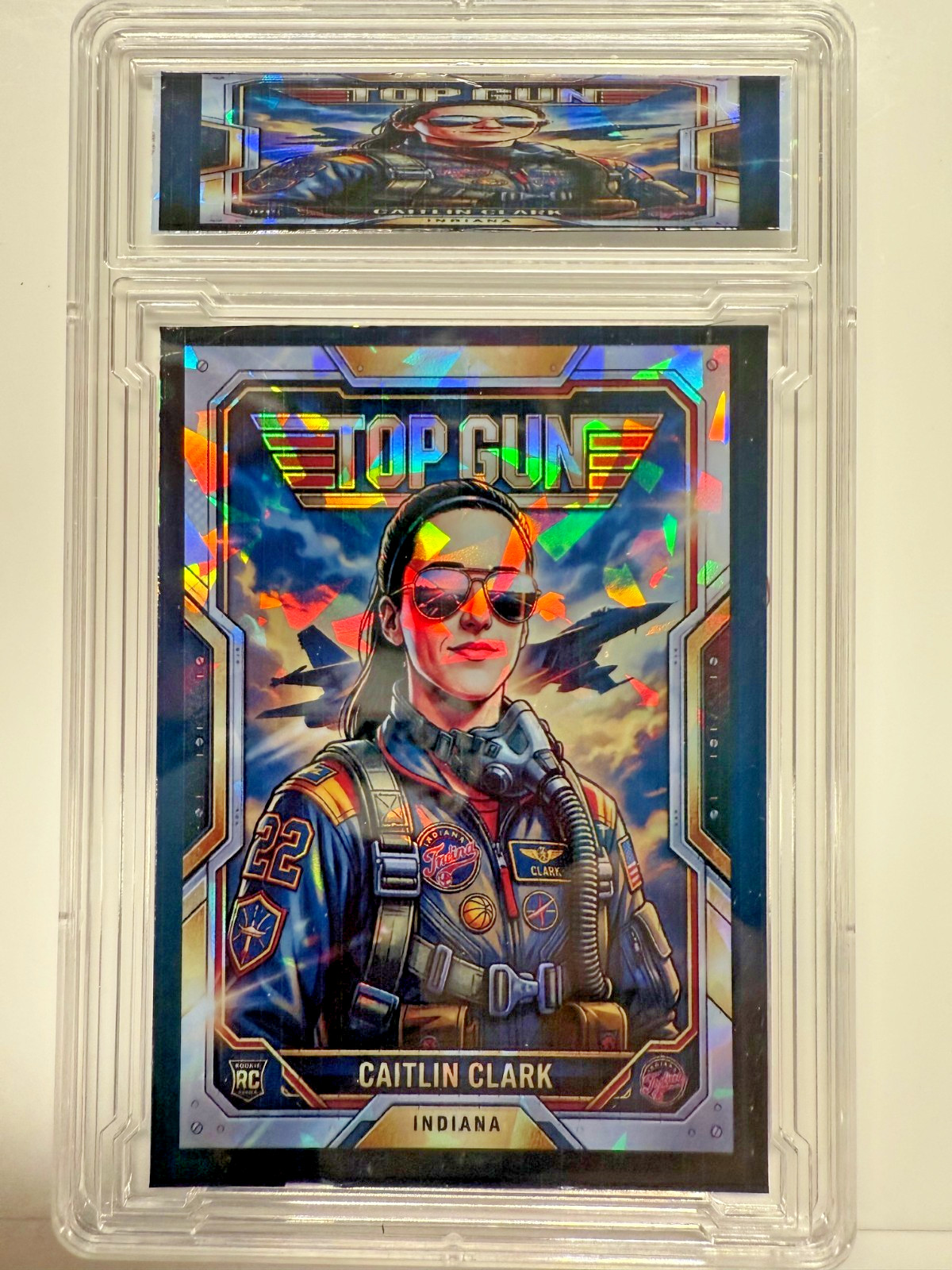 2026 Graded SP/500 Ice Caitlin Clark Top Gun Refractor Basketball DD rc 2026 Graded SP/500 Ice Caitlin Clark Top Gun Refractor Basketball DD rc