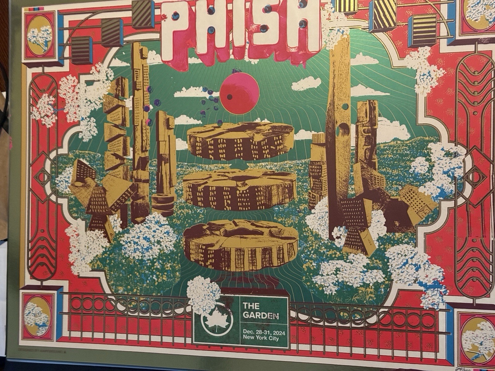 Phish Poster 12/28-31/2024 Madison Square Garden Foil VARIANT LE MSG NYC