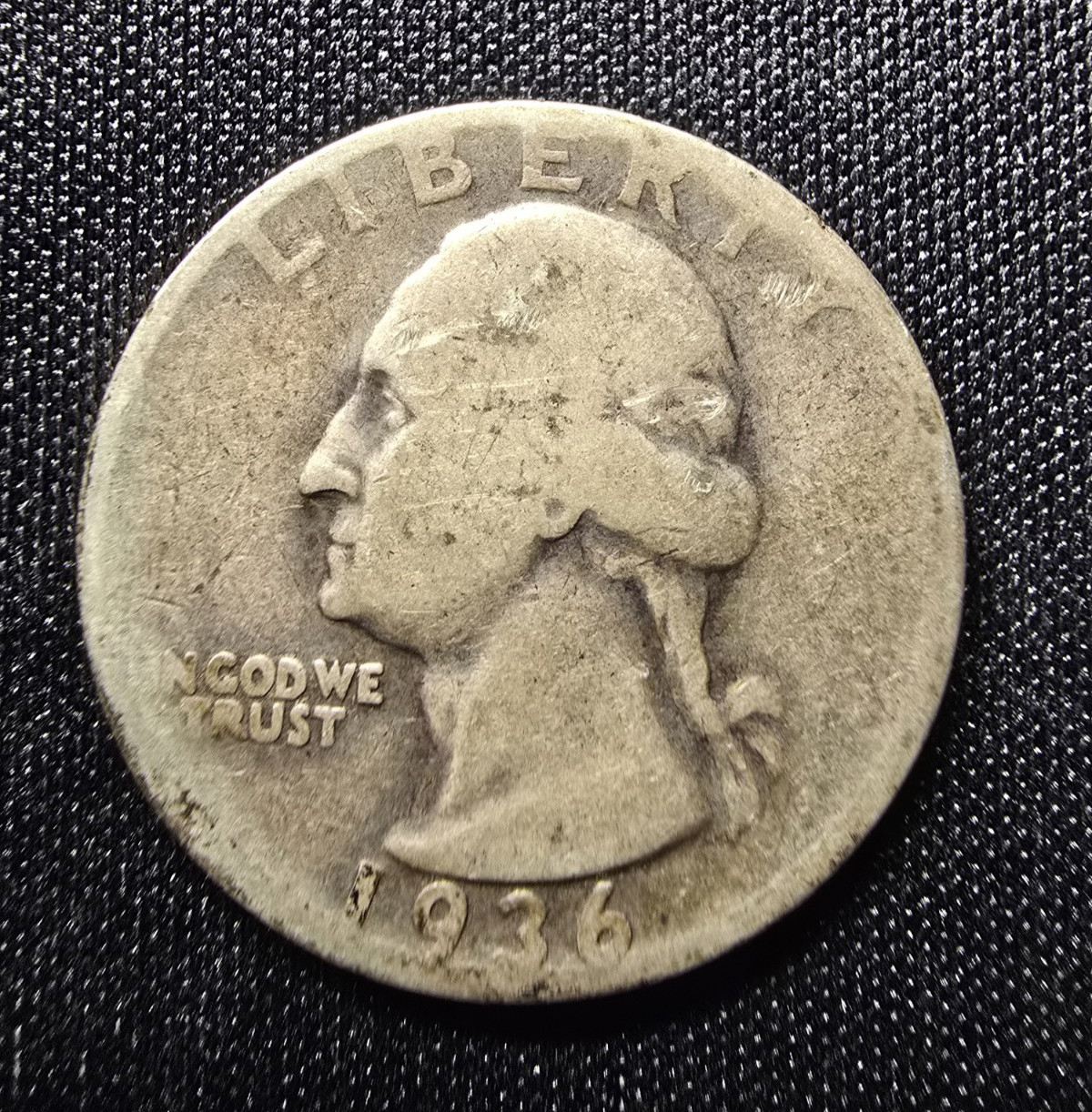 1936-D Washington Silver Quarter 90% SILVER 1936-D Washington Silver Quarter 90% SILVER