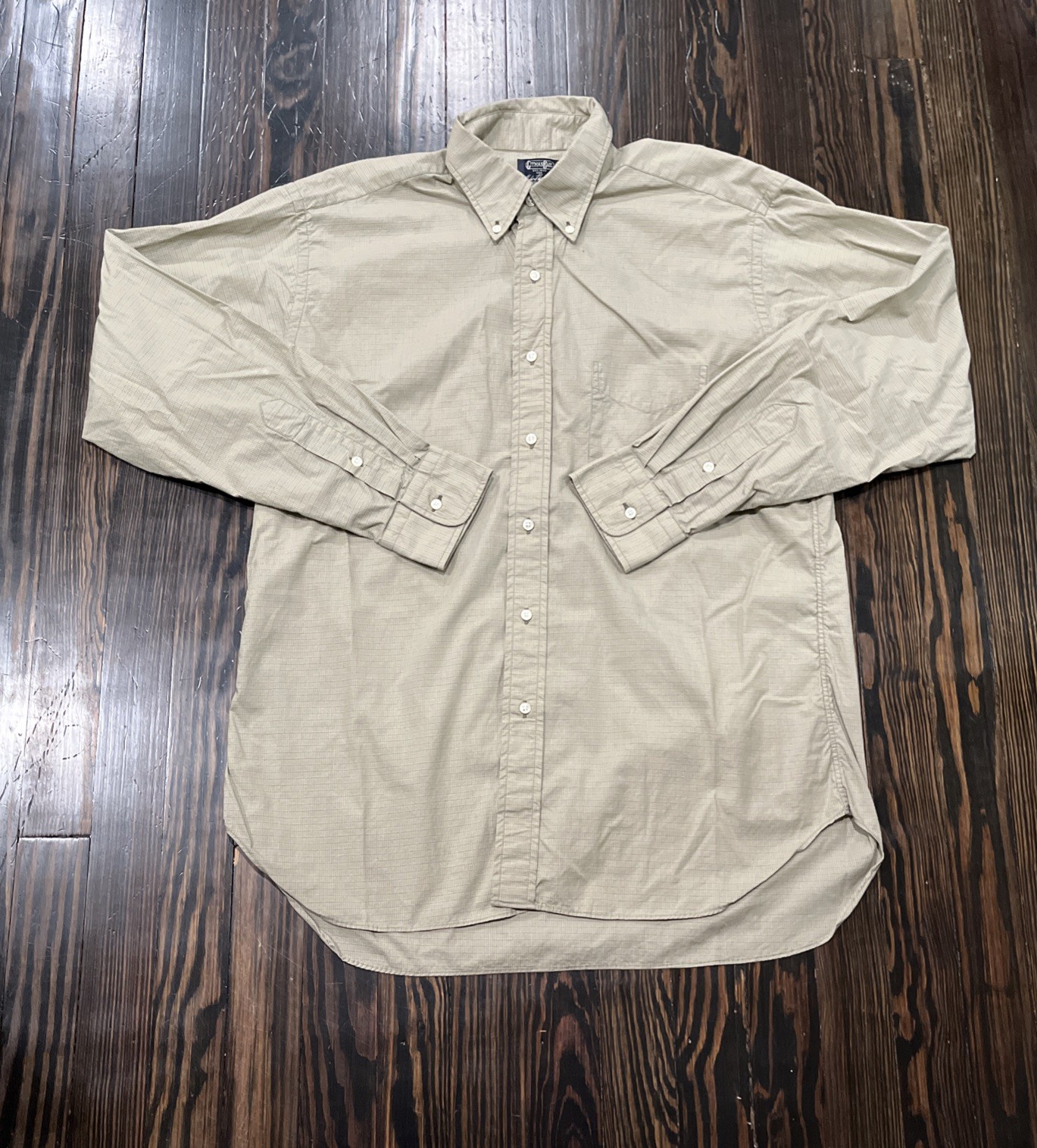 Gitman Bros Button Down Shirt Men’s 16 / 35 Plaid Beige Brown Cotton Gitman Bros Button Down Shirt Men’s 16 / 35 Plaid Beige Brown Cotton