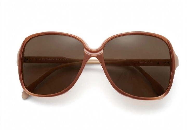 Vintage Ray Ban Geraldine Bausch Lomb Made in Argentina Cream Rare 70s