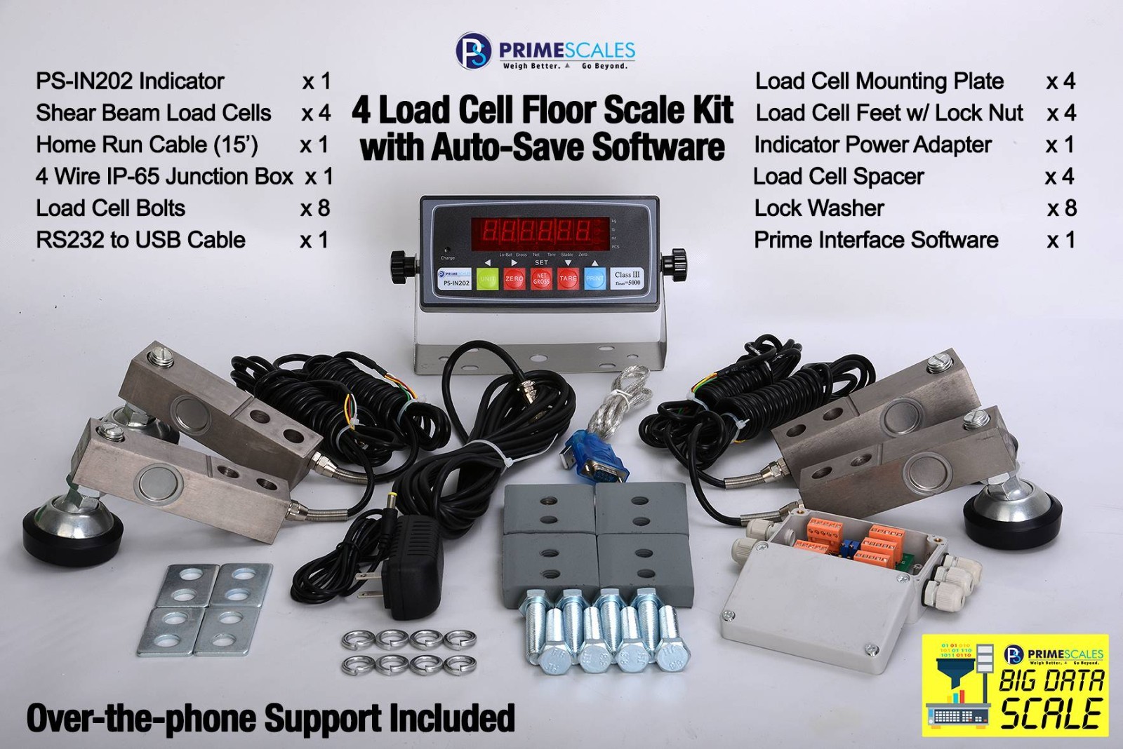 Prime Scale Weighing Kit NTEP Load Cells Alloy Steel Construction