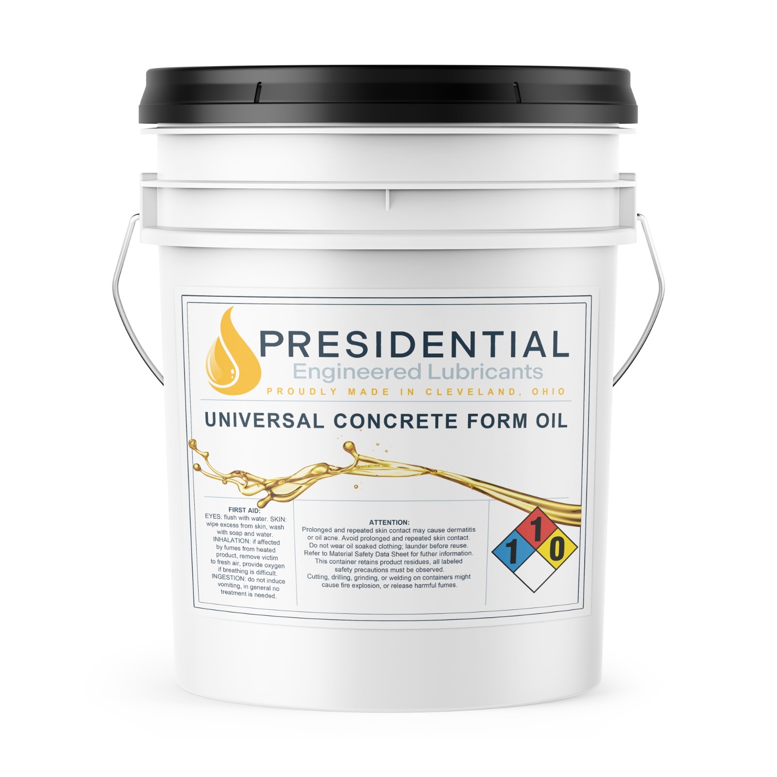 Presidential Universal Concrete Form Oil - Mineral Oil Based Form Release Agent 