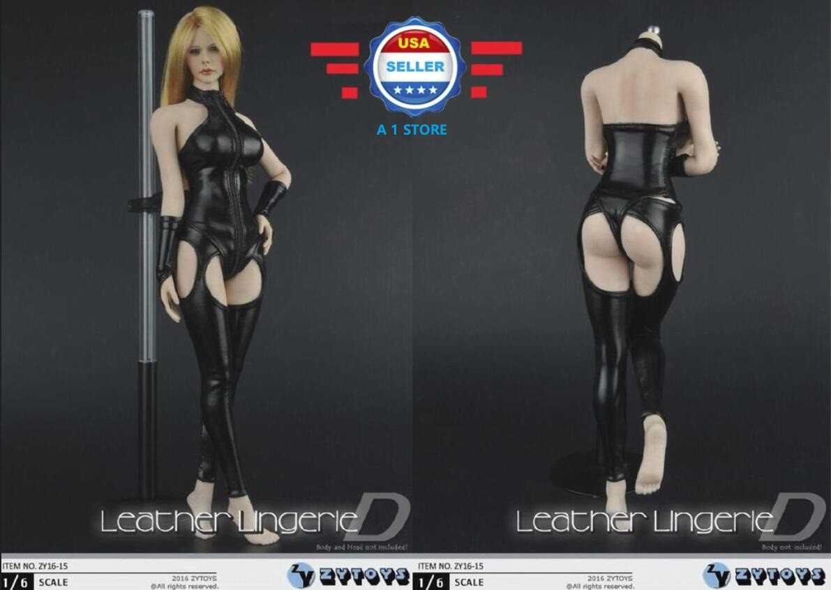1/6 Sexy Leather Lingerie Chaparajos Set for 12'' Female Figure Doll