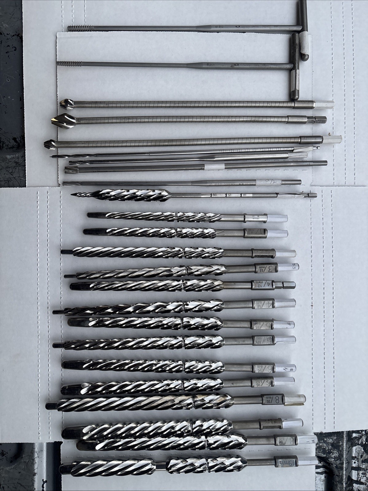 Stryker Howmedica Command Hip Orthopedic Reamer Lot (24) w/ (2) Osteo Swiss T- Stryker Howmedica Command Hip Orthopedic Reamer Lot (24) w/ (2) Osteo Swiss T-
