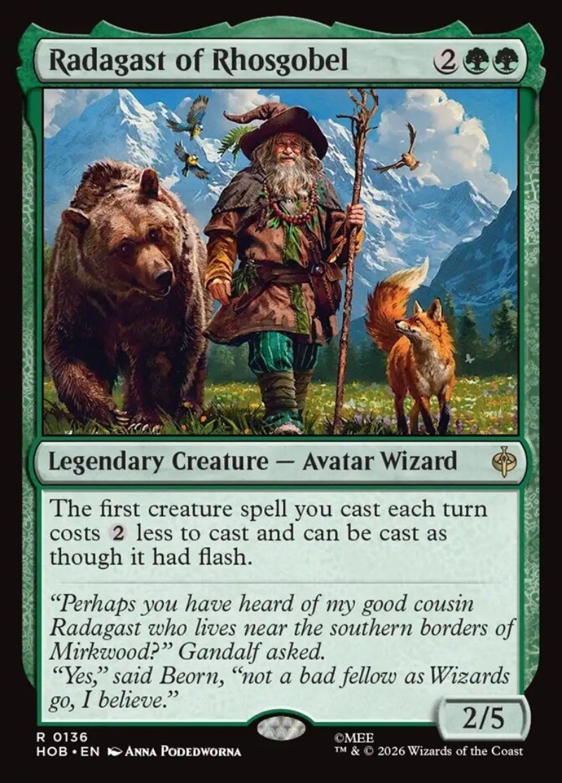 Radagast of Rhosgobel The Hobbit #136 Magic TCG