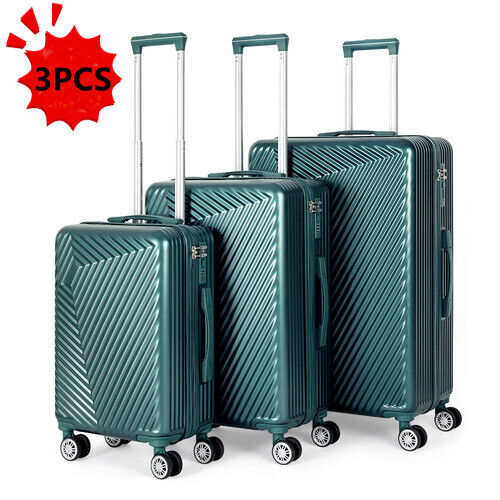 3 Piece Luggage Set Suitcase Spinner Hardshell Lightweight W/ TSA Lock 20\