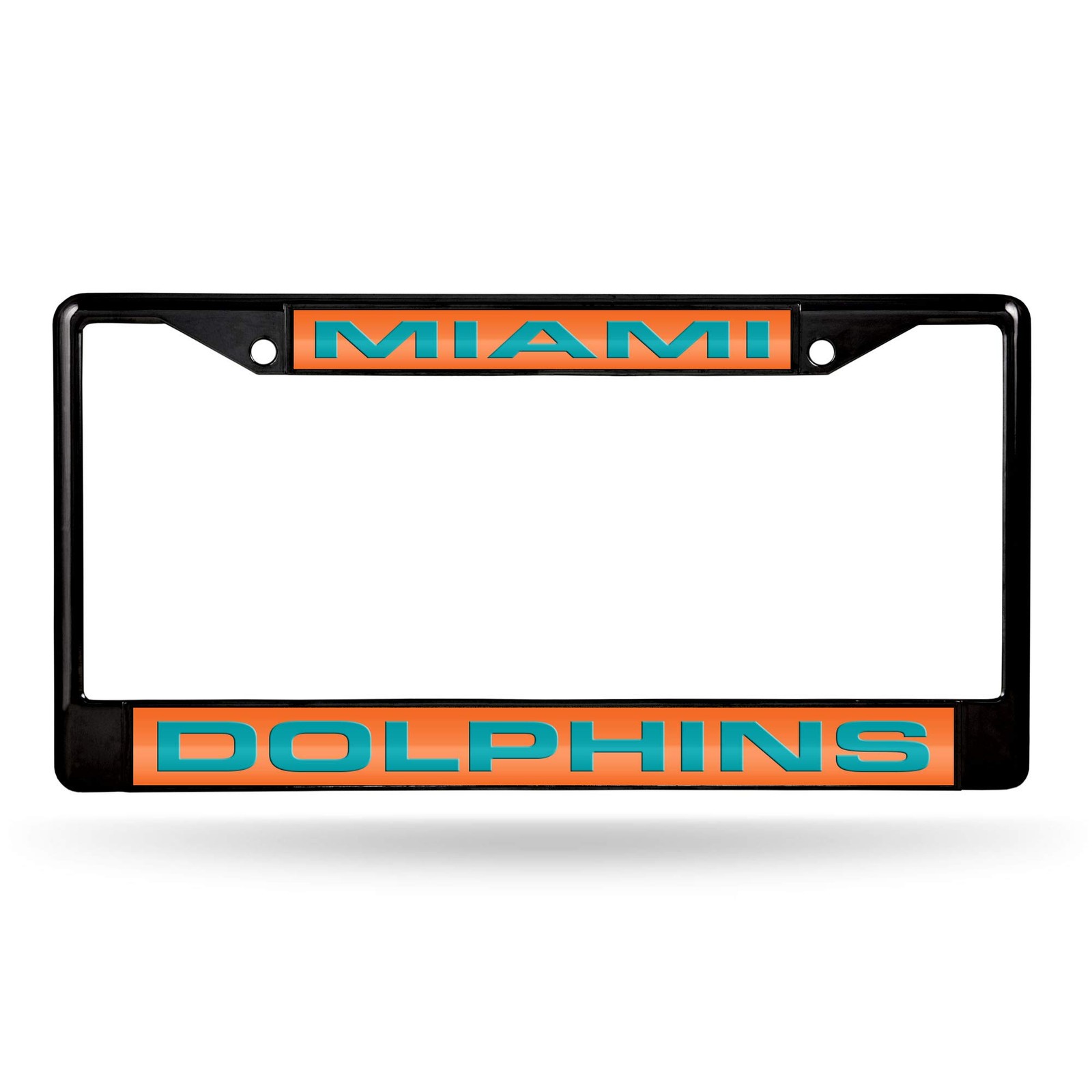 Rico Industries Nfl Rico Industries Miami Dolphins Black Black Laser Cut Chrome
