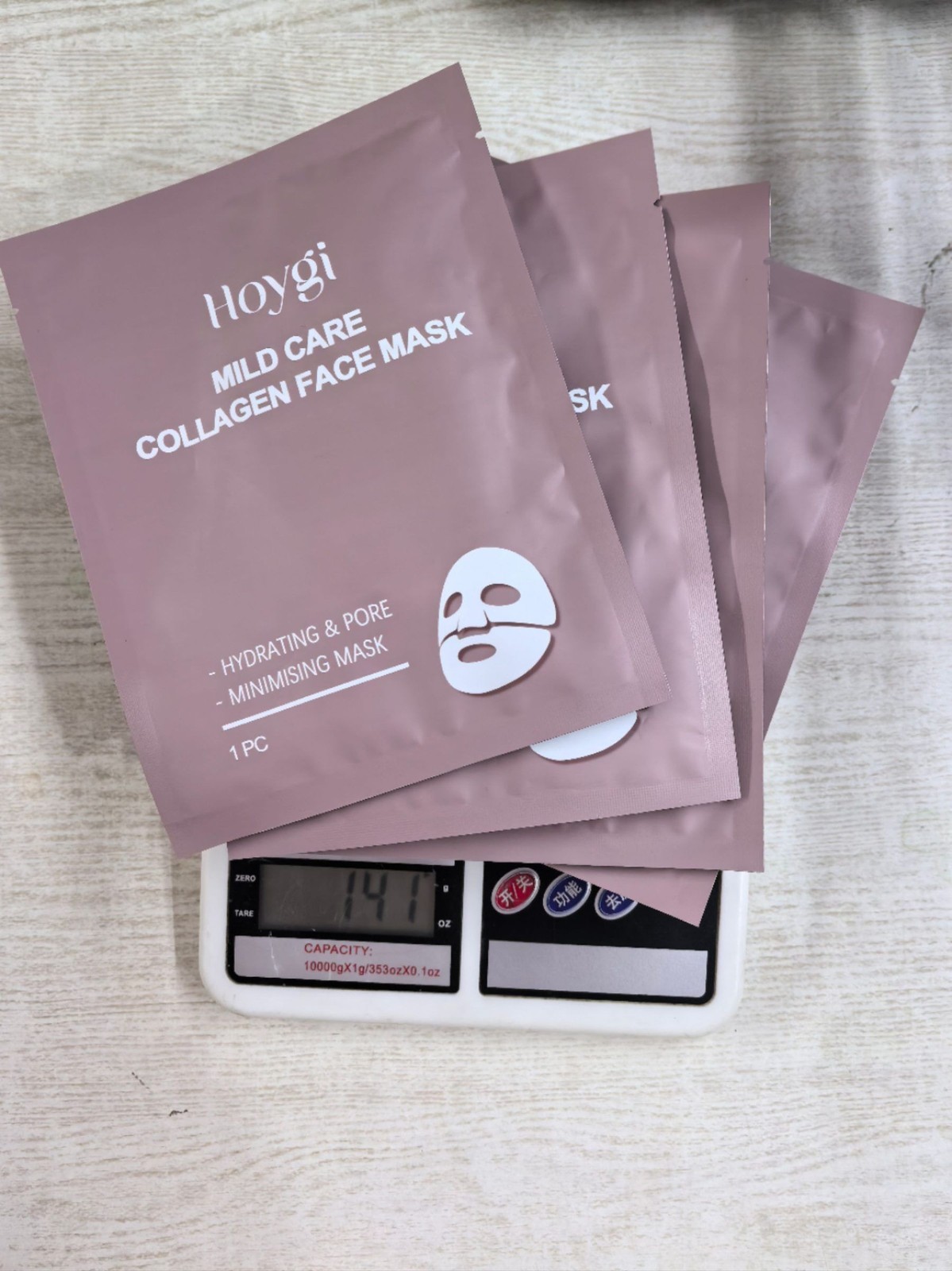 Moisturizing Sheet Face Mask Set, 4 Pieces