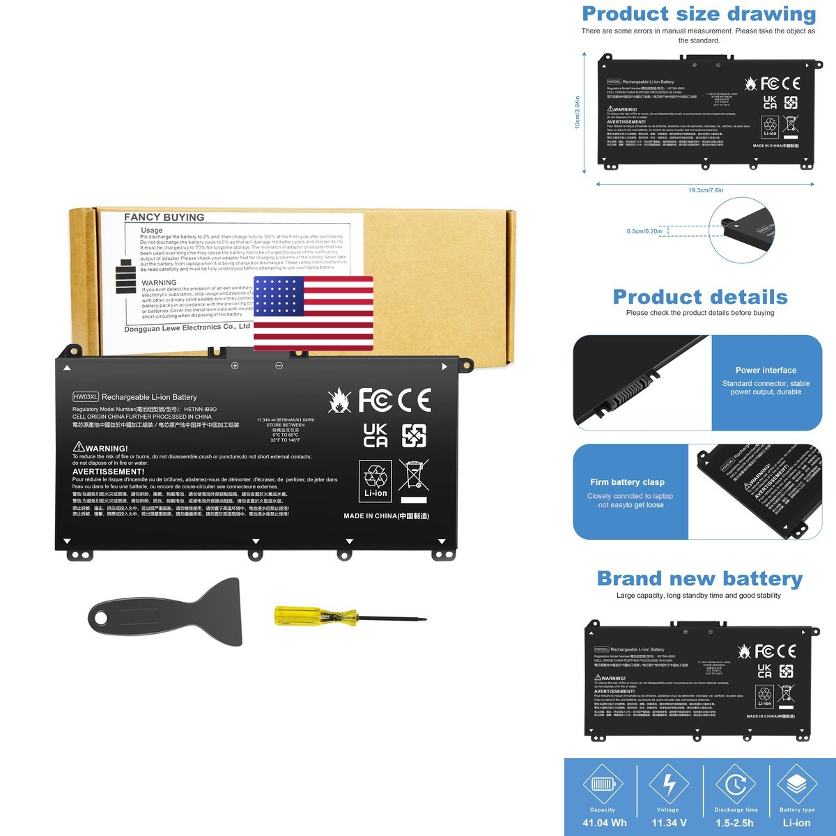Fancy Buying HW03XL L97300-005 Laptop Battery HP Pavilion 15-EG 15-EH 17-CN Fancy Buying HW03XL L97300-005 Laptop Battery HP Pavilion 15-EG 15-EH 17-CN