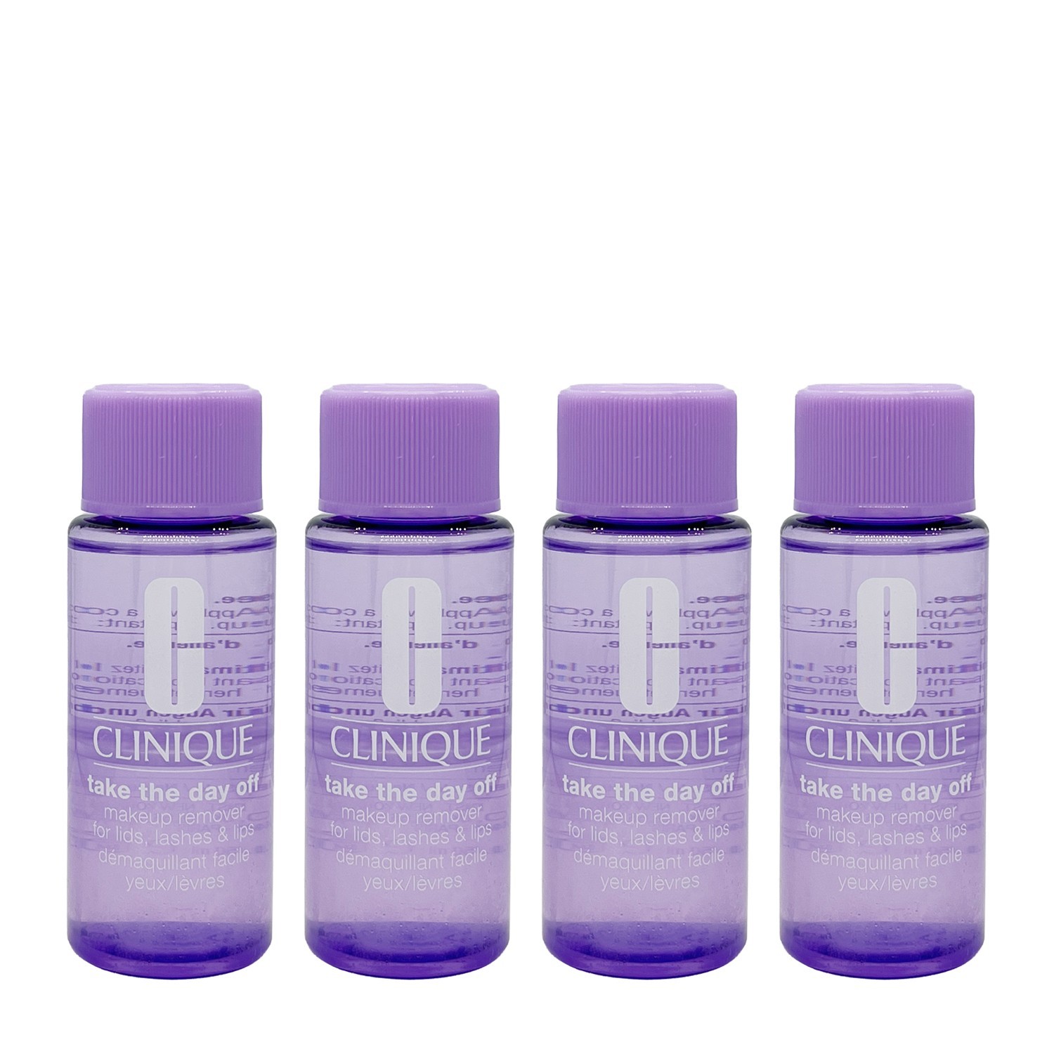 4 Pack - Clinique Take The Day Off Makeup Remover Lids, Lashes & Lips 1.7oz Each