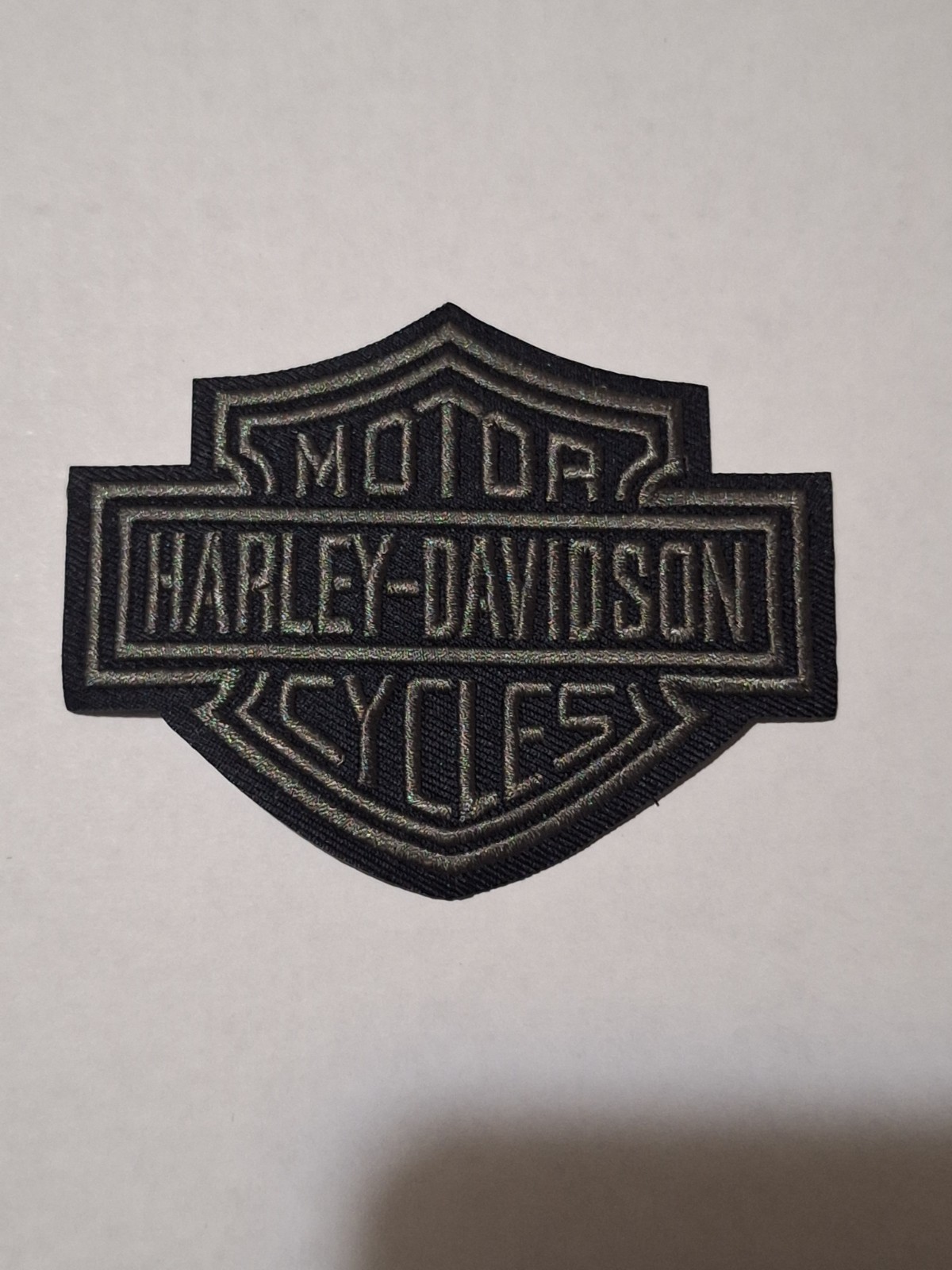 Embroidered Harley-Davidson Shield Iron On Patch Embroidered Harley-Davidson Shield Iron On Patch