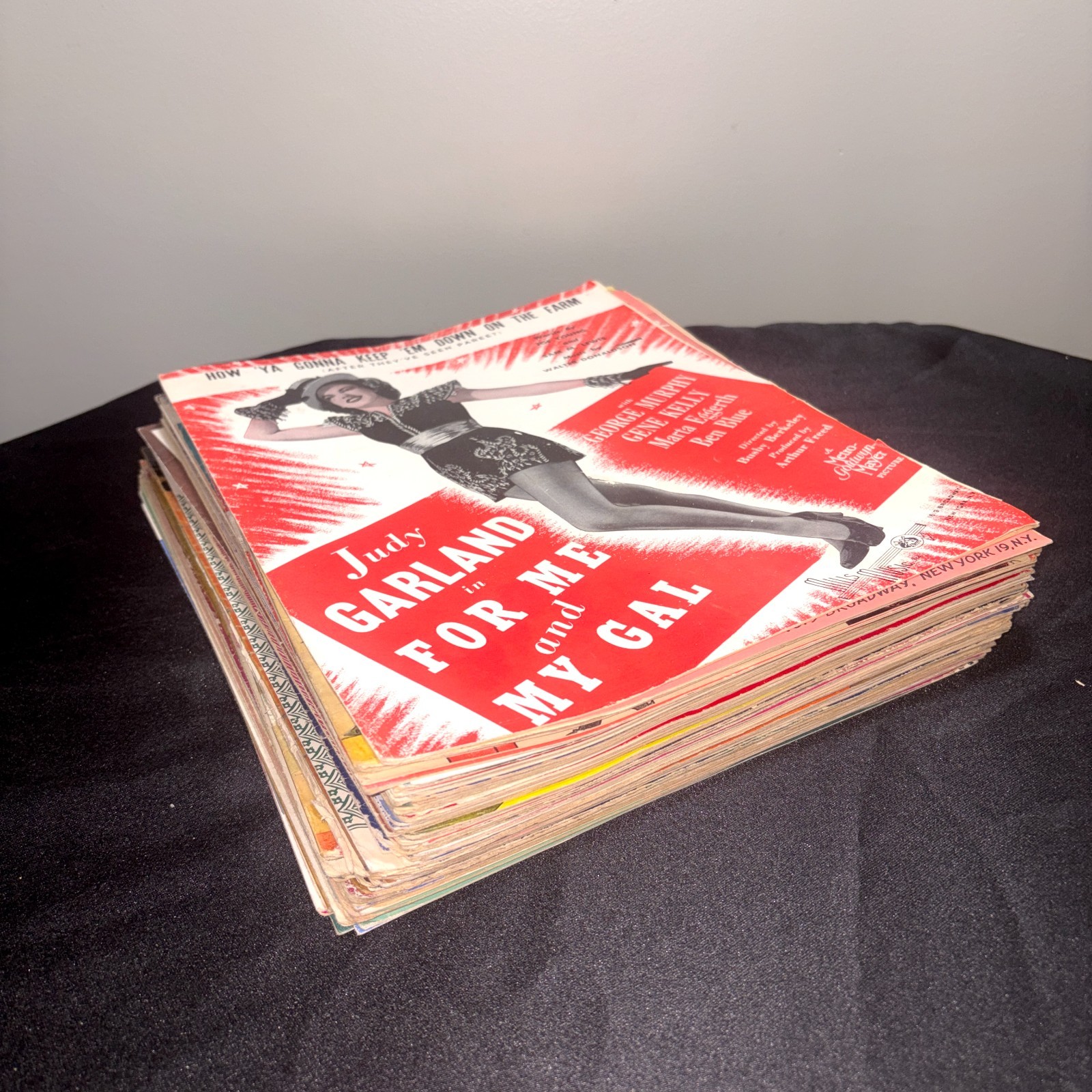 Lot of 106 Antique Sheet Music 1910s - 1960s; Musicals, Films, Frank Sinatra etc