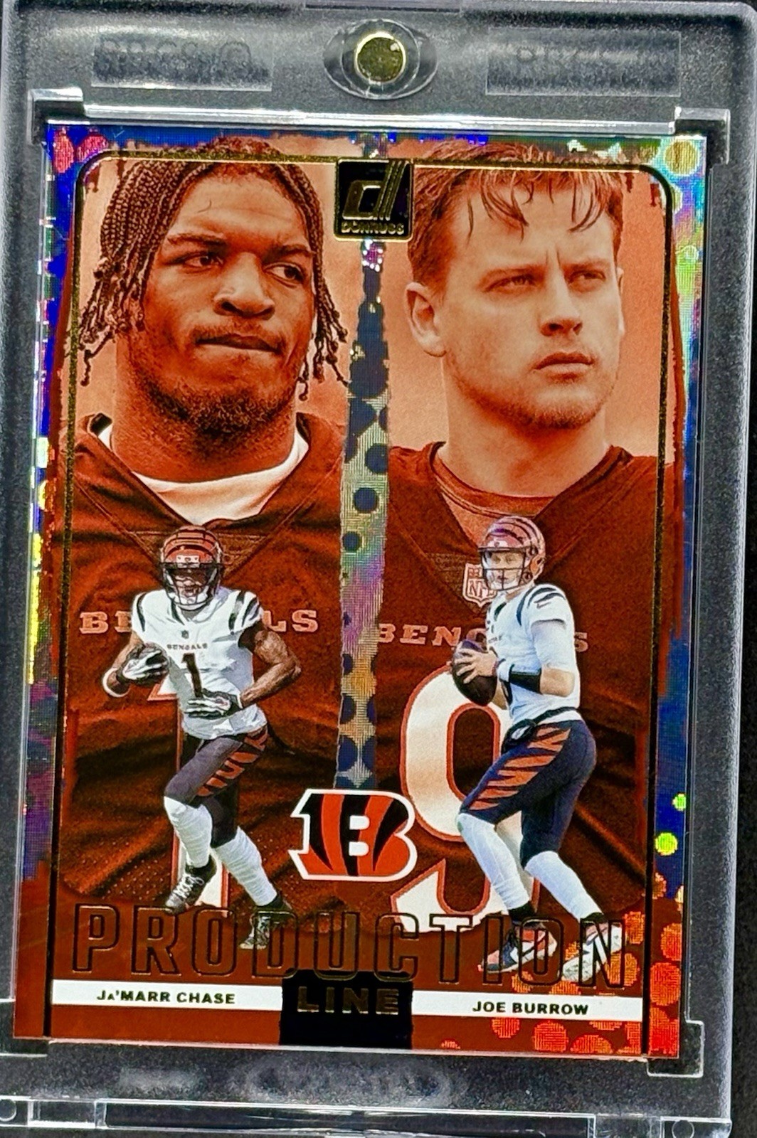 Ja’Marr Chase Joe Burrow RARE DUAL REFRACTOR INVESTMENT CARD PANINI BENGALS MINT