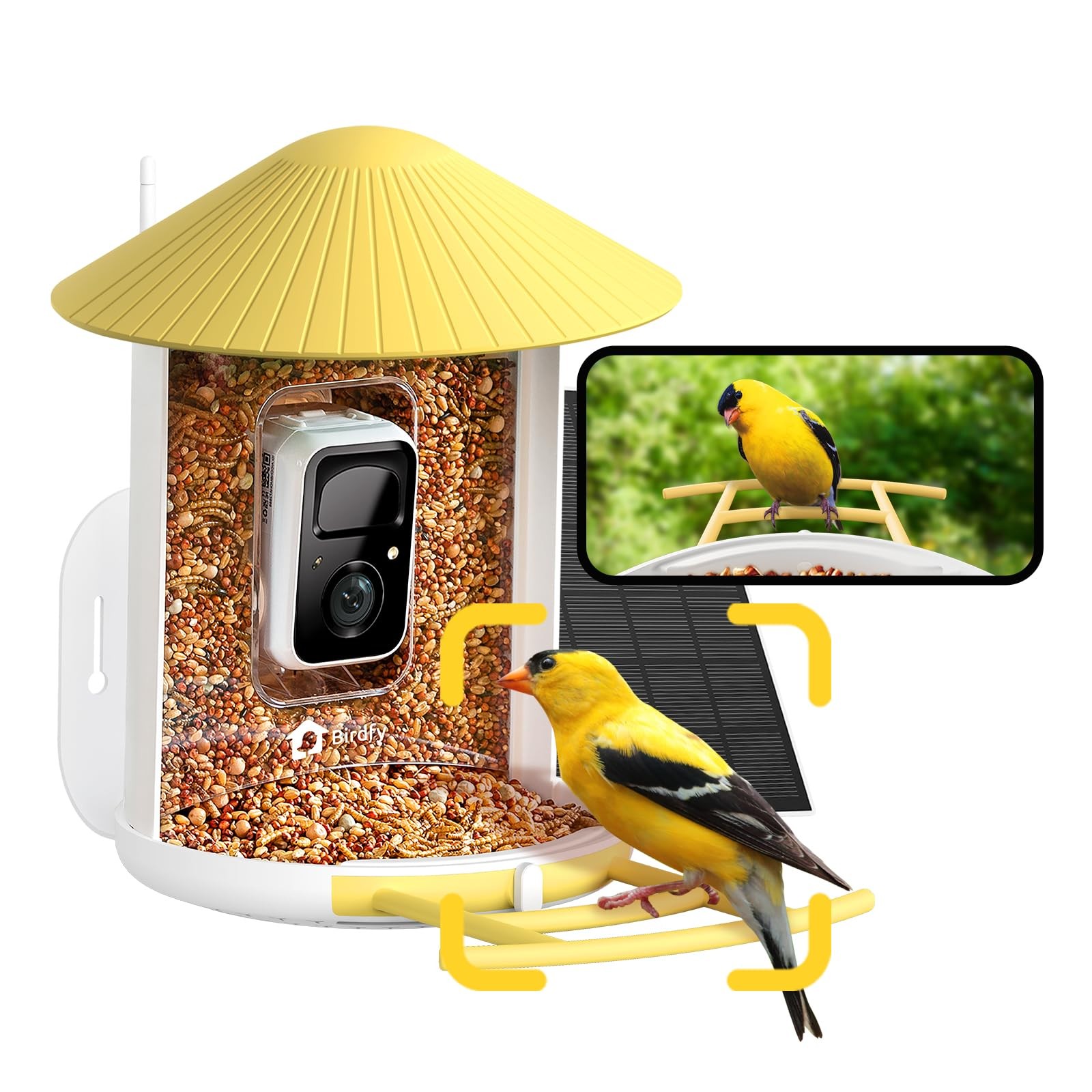 Netvue Birdfy Smart Bird Feeder Camera - Model N12 2MP Night Vision Netvue Birdfy Smart Bird Feeder Camera - Model N12 2MP Night Vision