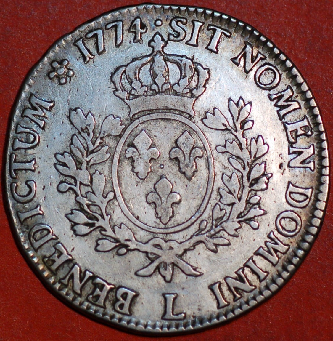 1774 France ECU L Louis XVI Mint Bayonne KM#512.12 Silver 1774 France ECU L Louis XVI Mint Bayonne KM#512.12 Silver