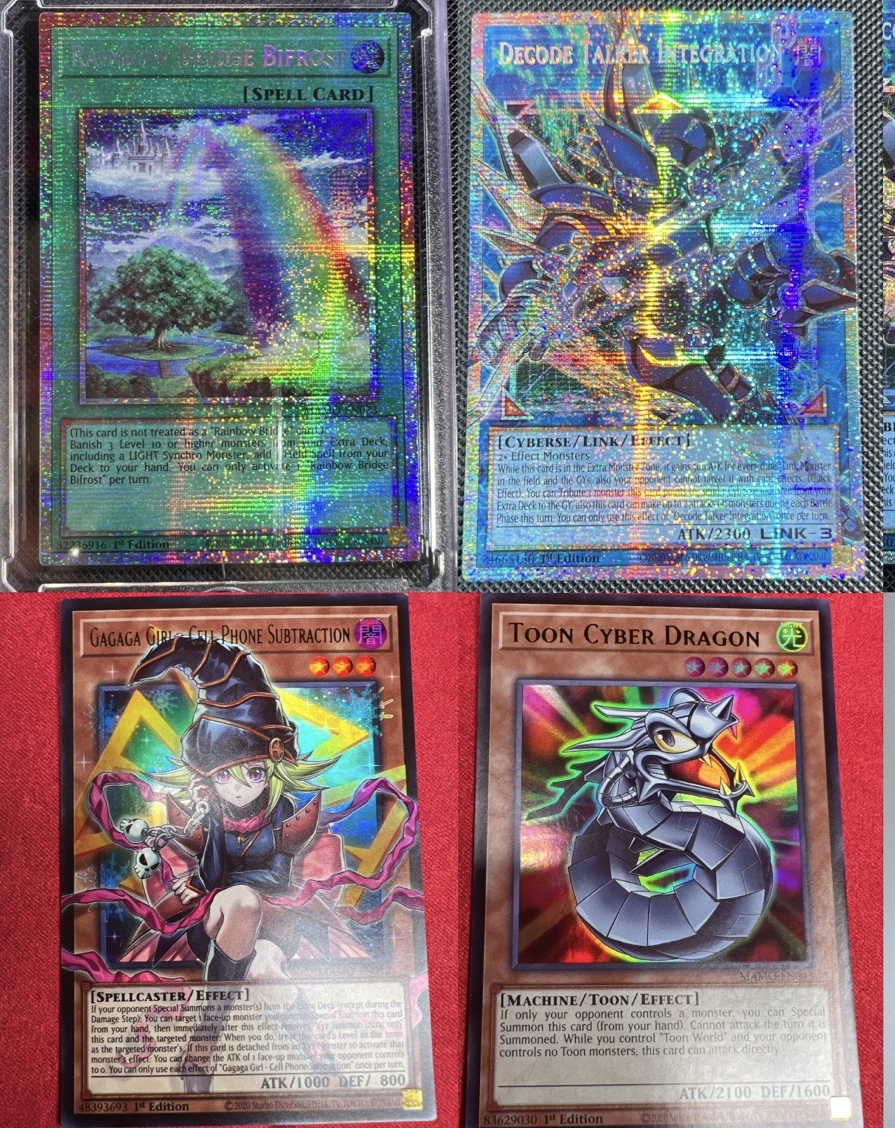 x16 Yugioh MAMO Starlights x2 Decode Talker & Rainbow: Gagaga Girl Ext. Art