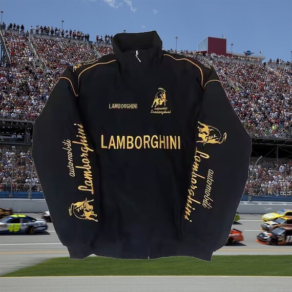 Lamborghini Racing Jacket F1 Brand New Embroidered Padded (Sizes M, L, XL, XXL)