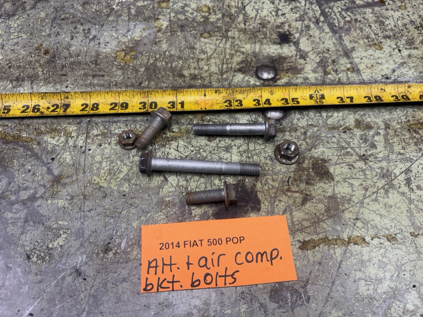 12-15 FIAT 500 Alternator AC Accessory Bracket BRACKET Bolts Nuts Set Of 6 12-15 FIAT 500 Alternator AC Accessory Bracket BRACKET Bolts Nuts Set Of 6