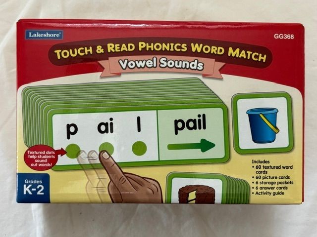 New Lakeshore Touch and Read Phonics Vowel Sounds Kinder-2nd Grade Homeschool New Lakeshore Touch and Read Phonics Vowel Sounds Kinder-2nd Grade Homeschool