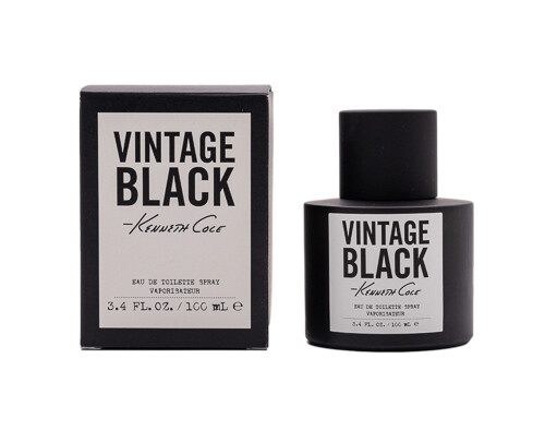 Black Vintage by Kenneth Cole 3.4 oz EDT Cologne for Men New In Box