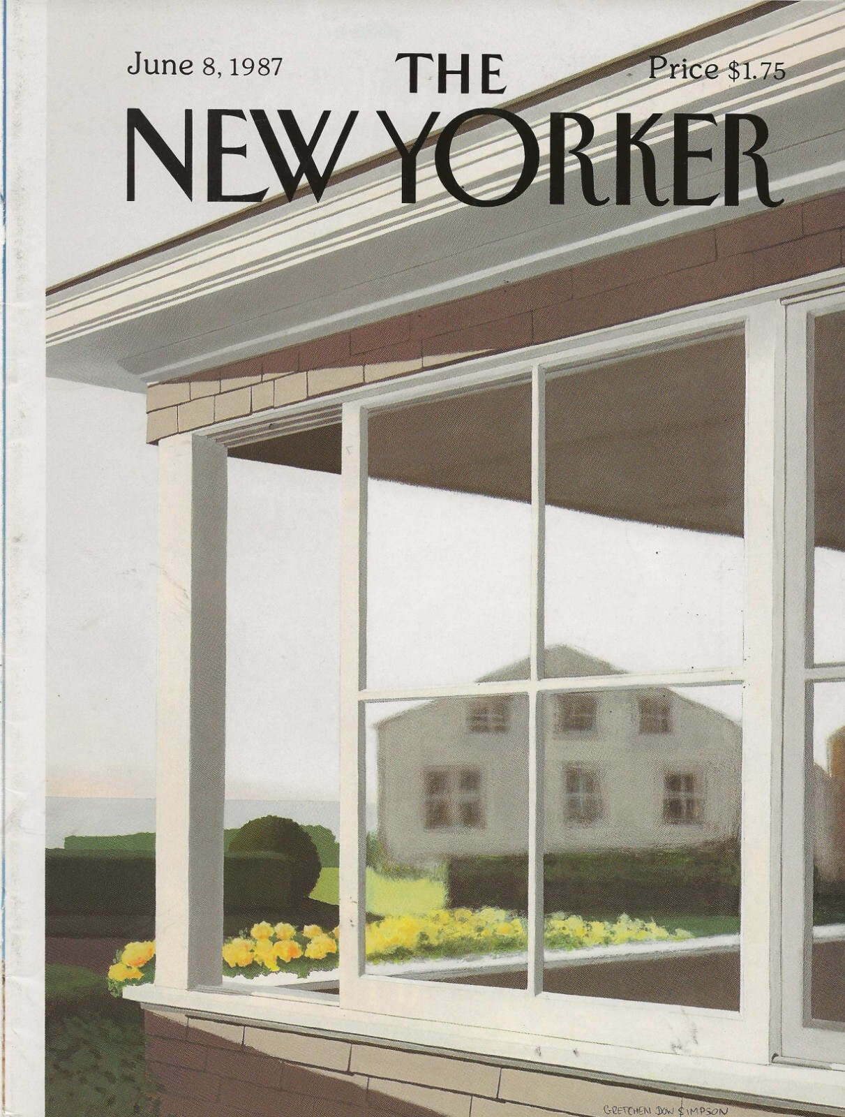 The New Yorker June 8, 1987 Gretchen Dow Simpson FRONT COVER ONLY The New Yorker June 8, 1987 Gretchen Dow Simpson FRONT COVER ONLY