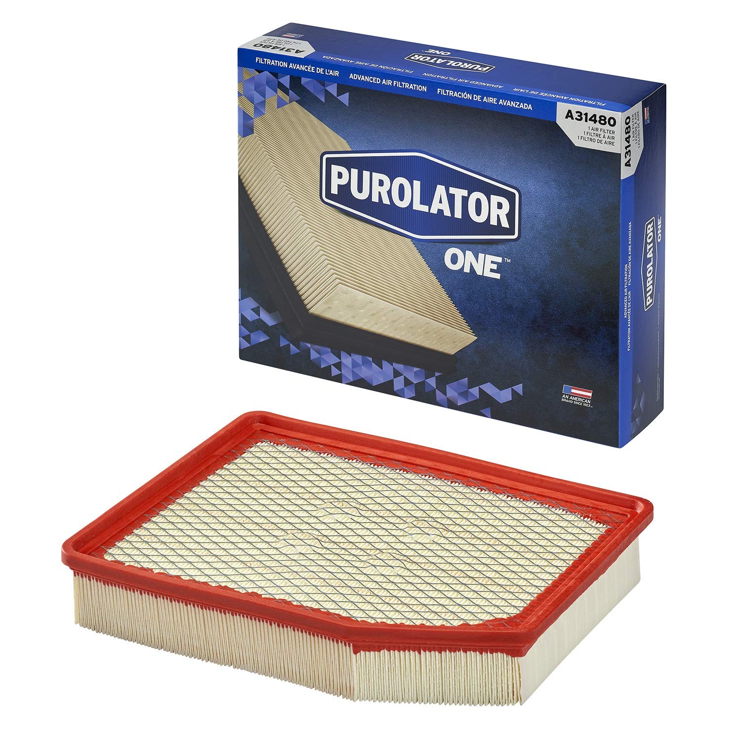 Purolator A31480 PurolatorONE Advanced Engine Air Filter | Restores airflow, ... Purolator A31480 PurolatorONE Advanced Engine Air Filter | Restores airflow, ...