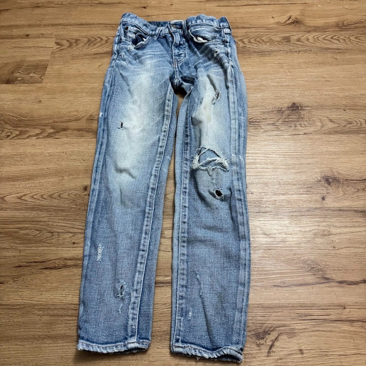Moussy Vintage Lenwood Mid Rise Distressed Skinny Jeans Sz 24 Japanese Selvedge Moussy Vintage Lenwood Mid Rise Distressed Skinny Jeans Sz 24 Japanese Selvedge
