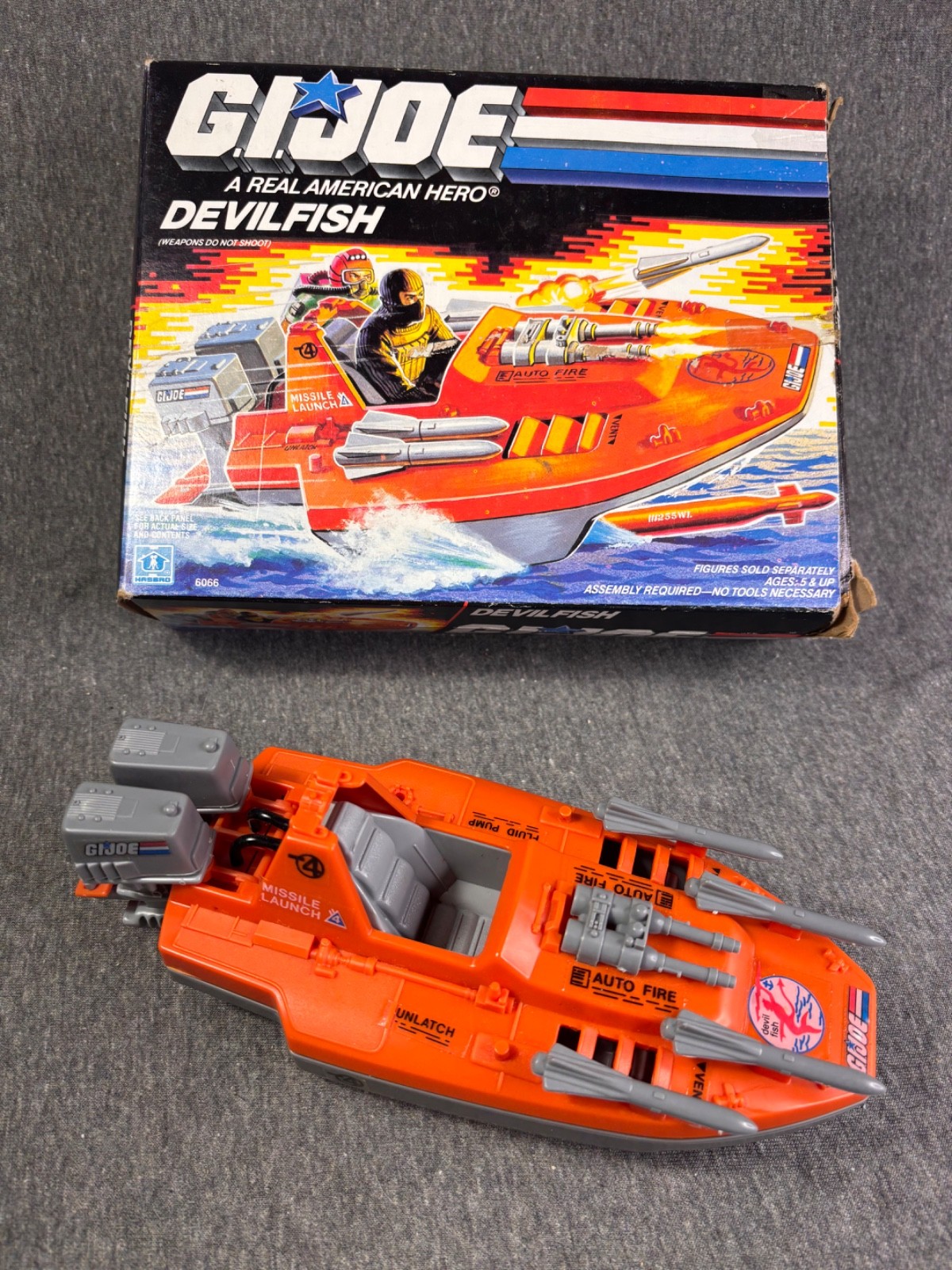 Vintage 1986 GI Joe Devilfish ARAH Complete w/ Box