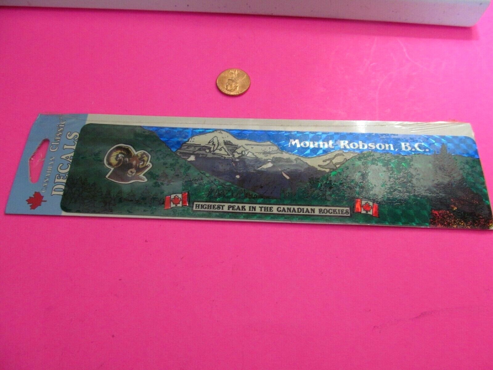 VINTAGE MOUNT ROBSON BC PRISM Sticker / Decal ORIGINAL OLD STOCK VINTAGE MOUNT ROBSON BC PRISM Sticker / Decal ORIGINAL OLD STOCK