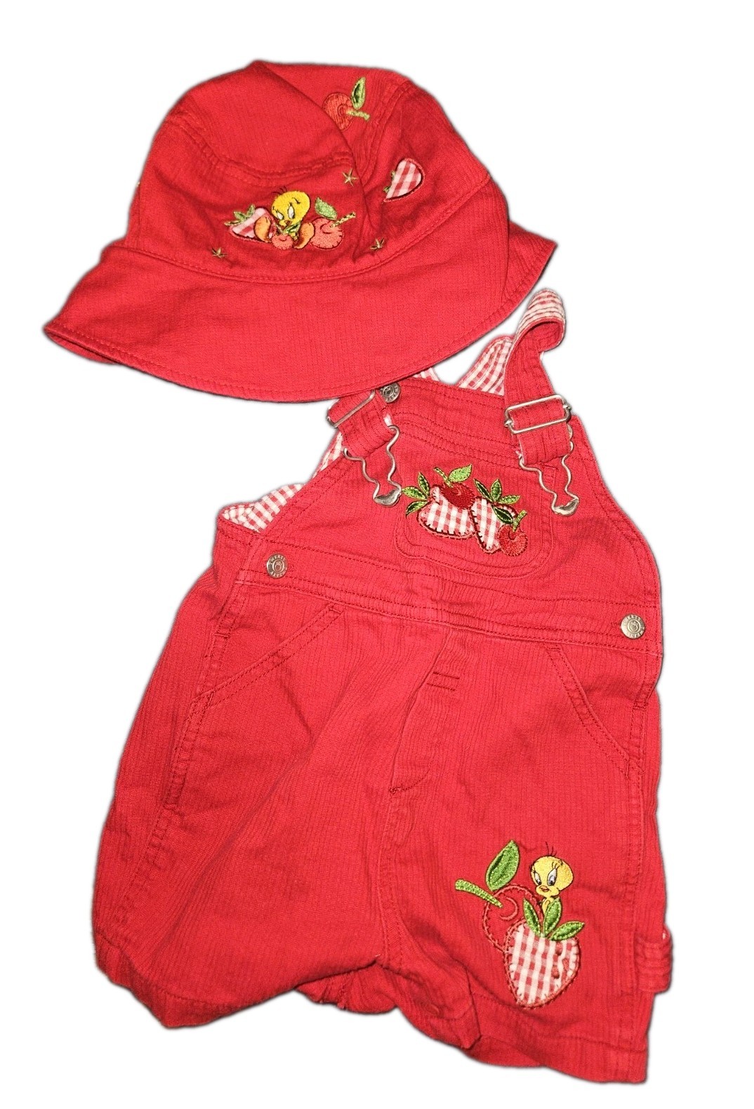 Vintage Tweety Bird Toddler Overalls And Hat Vintage Tweety Bird Toddler Overalls And Hat