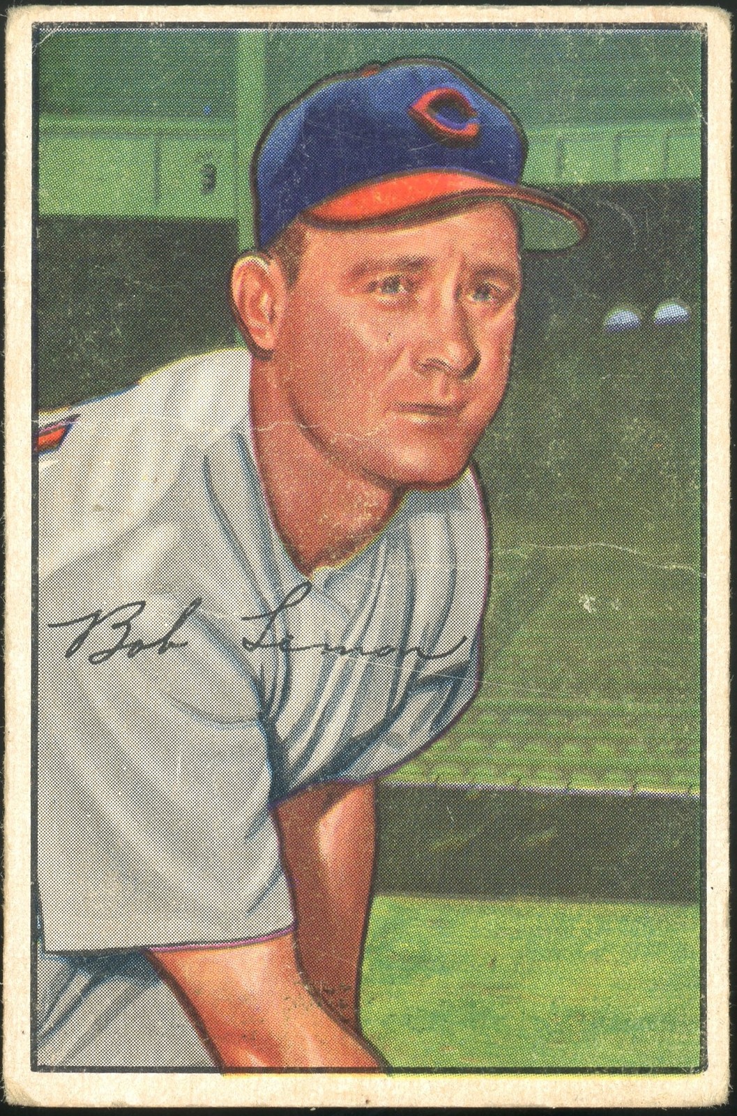 1952 Bowman Bob Lemon #23 Cleveland Indians HOF Vintage VG