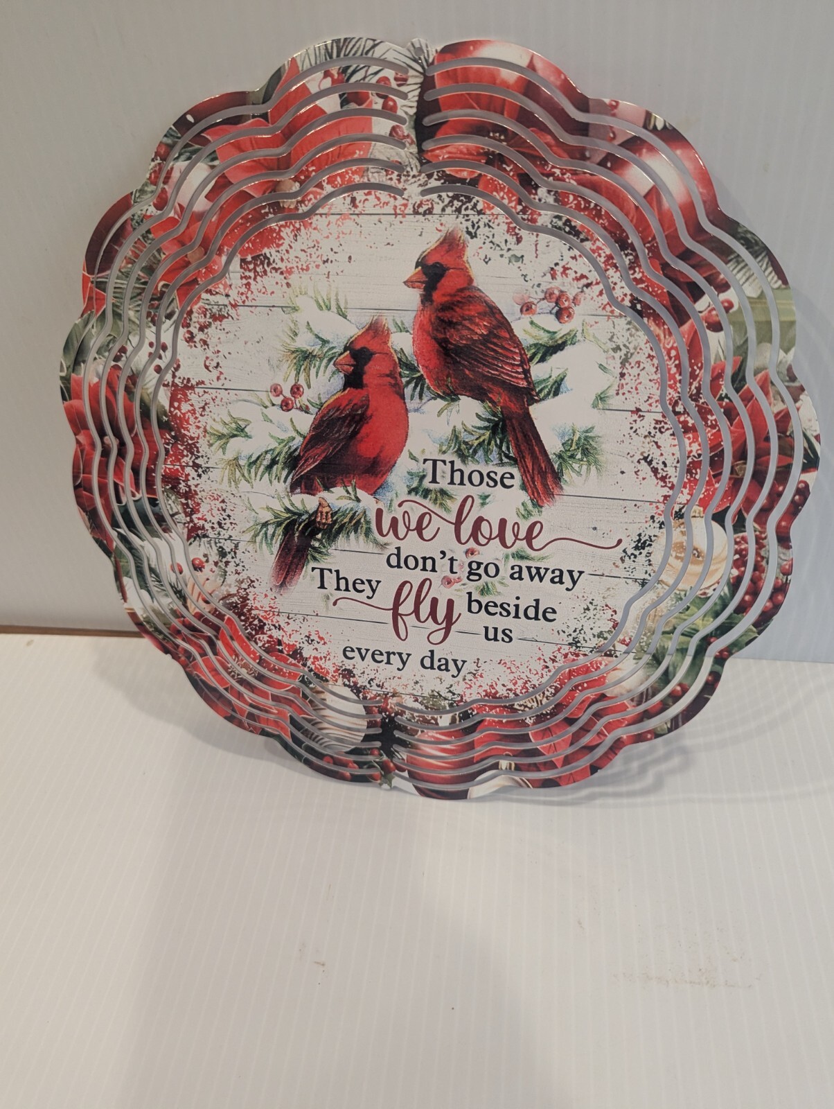 Red Cardinal Wind Spinner - Garden Art for Any Season Red Cardinal Wind Spinner - Garden Art for Any Season