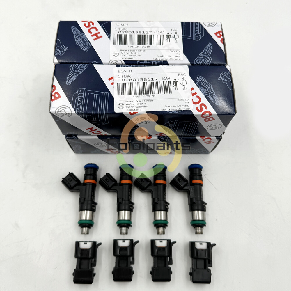 4X Bosch EV14 52lb 550cc fuel injectors 2000-05 VW Golf MK4 1.8T turbo 20V NEW